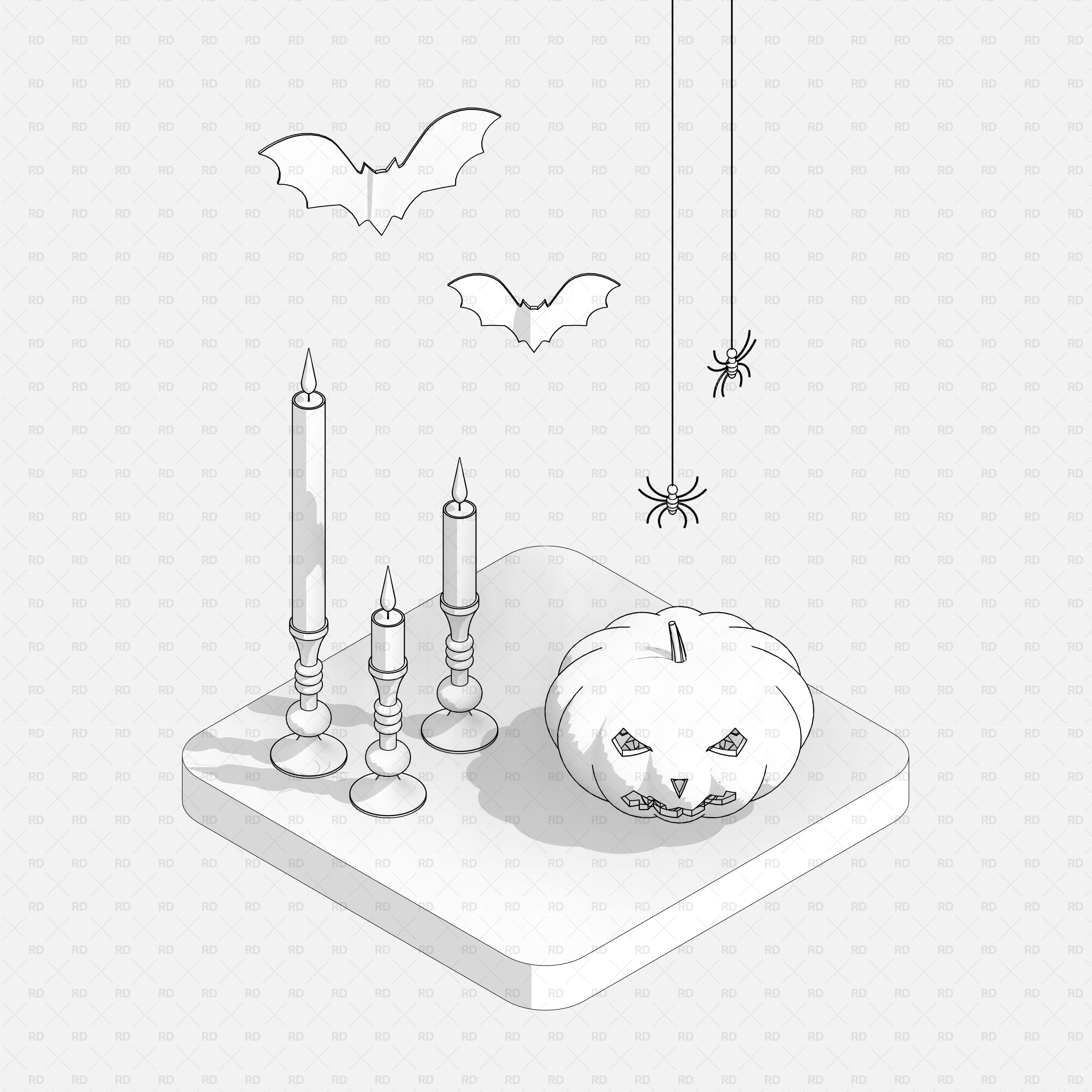 halloween revit families