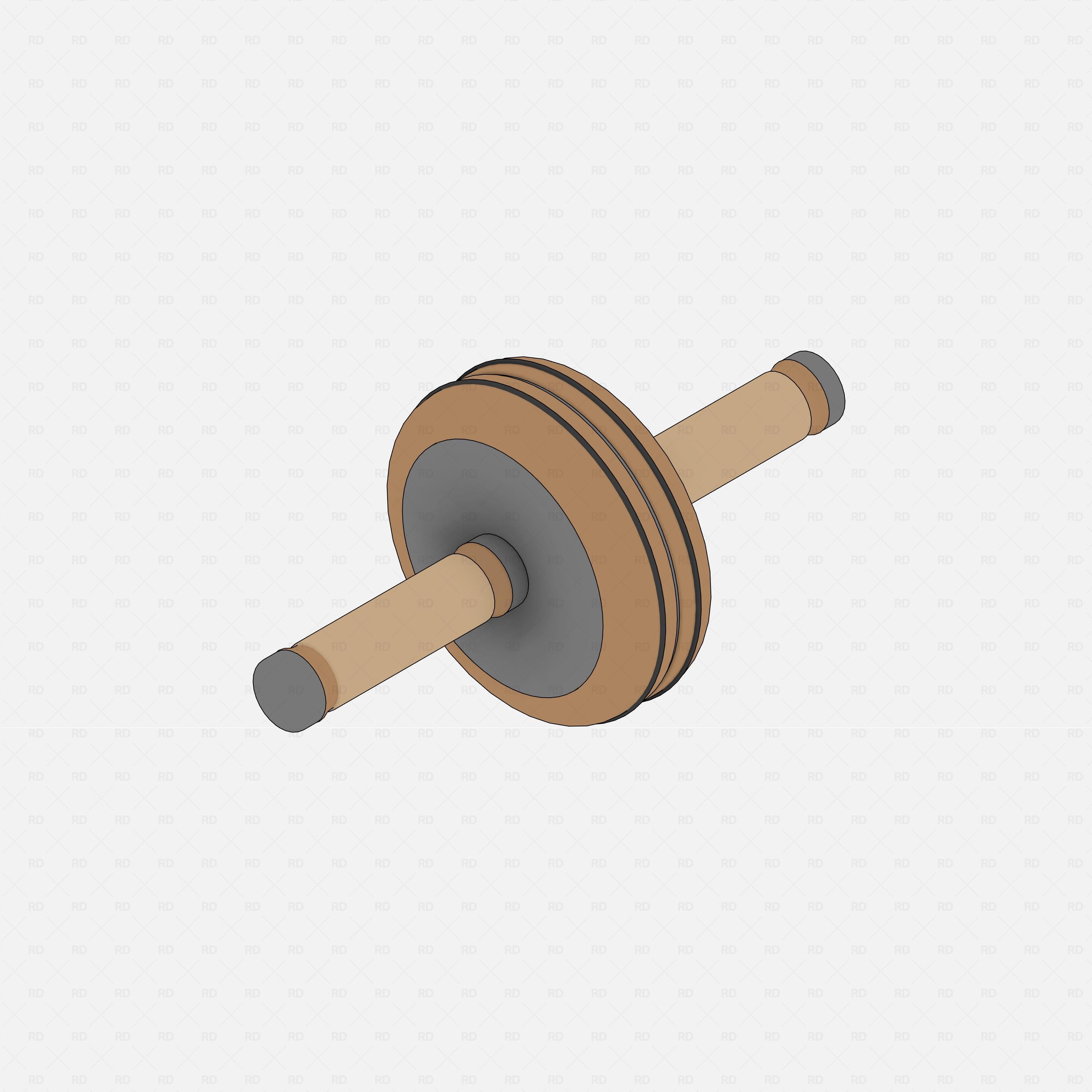 Revit Fitness Equipment - AB Roller