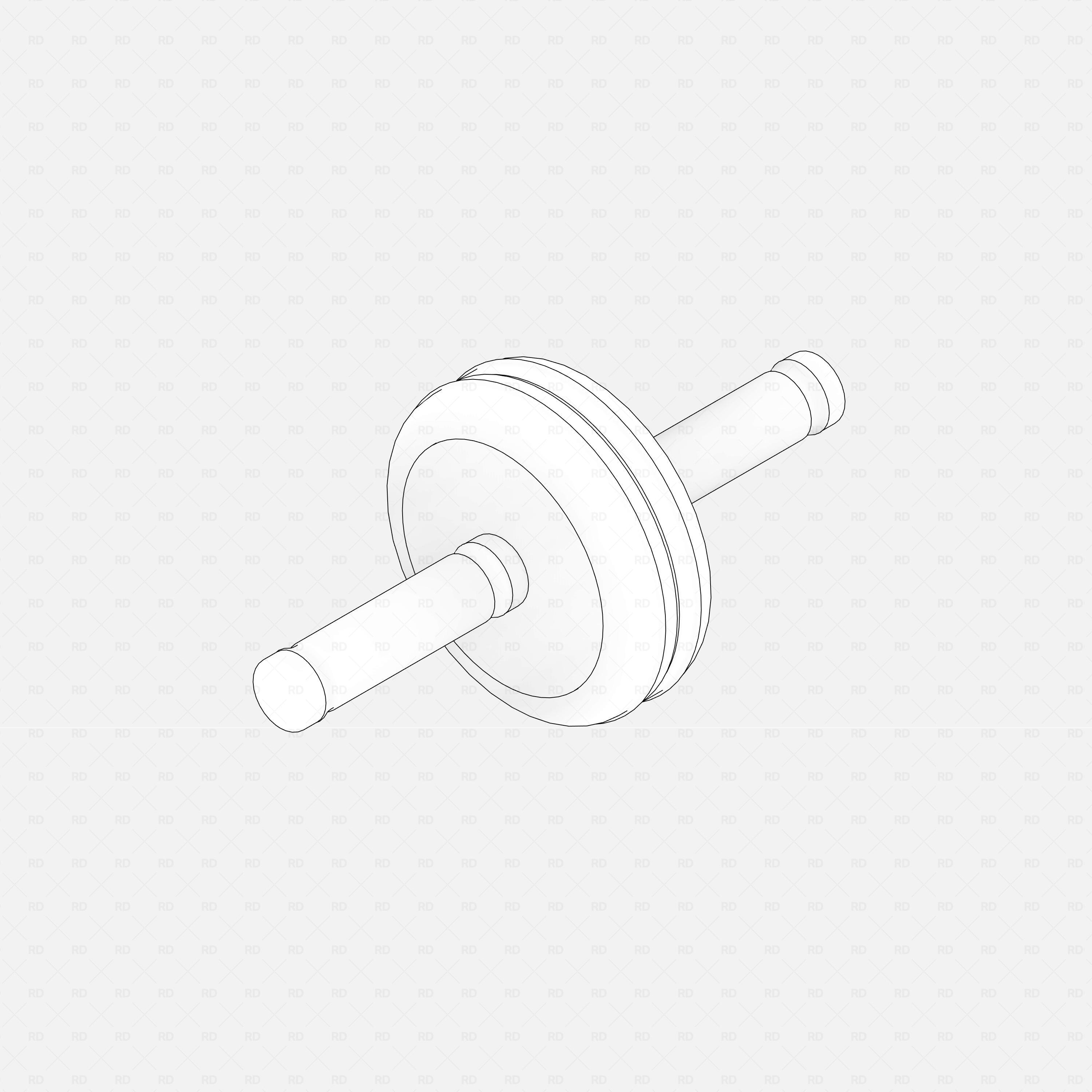Revit Fitness Equipment - AB Roller