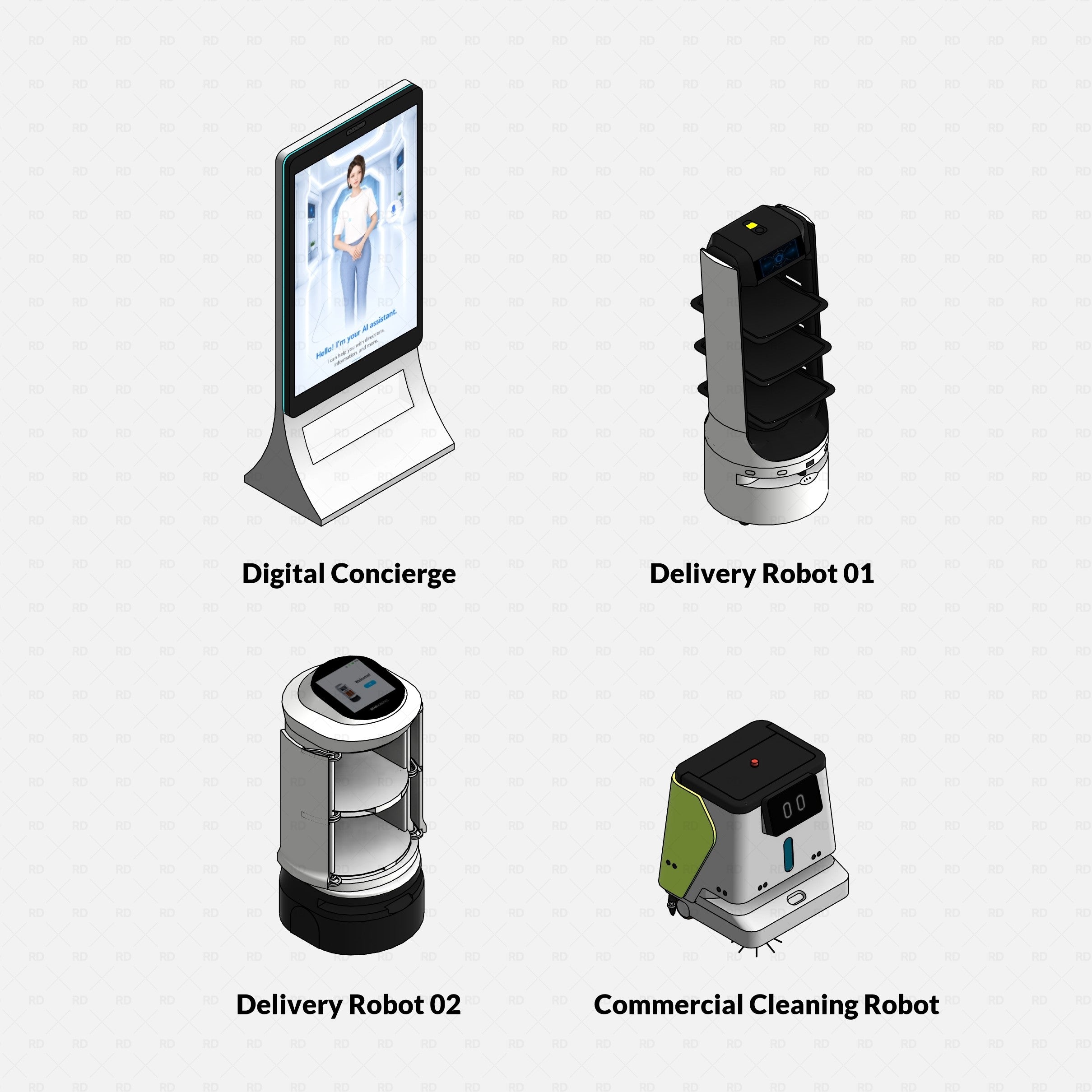 Revit Hospitality Robots