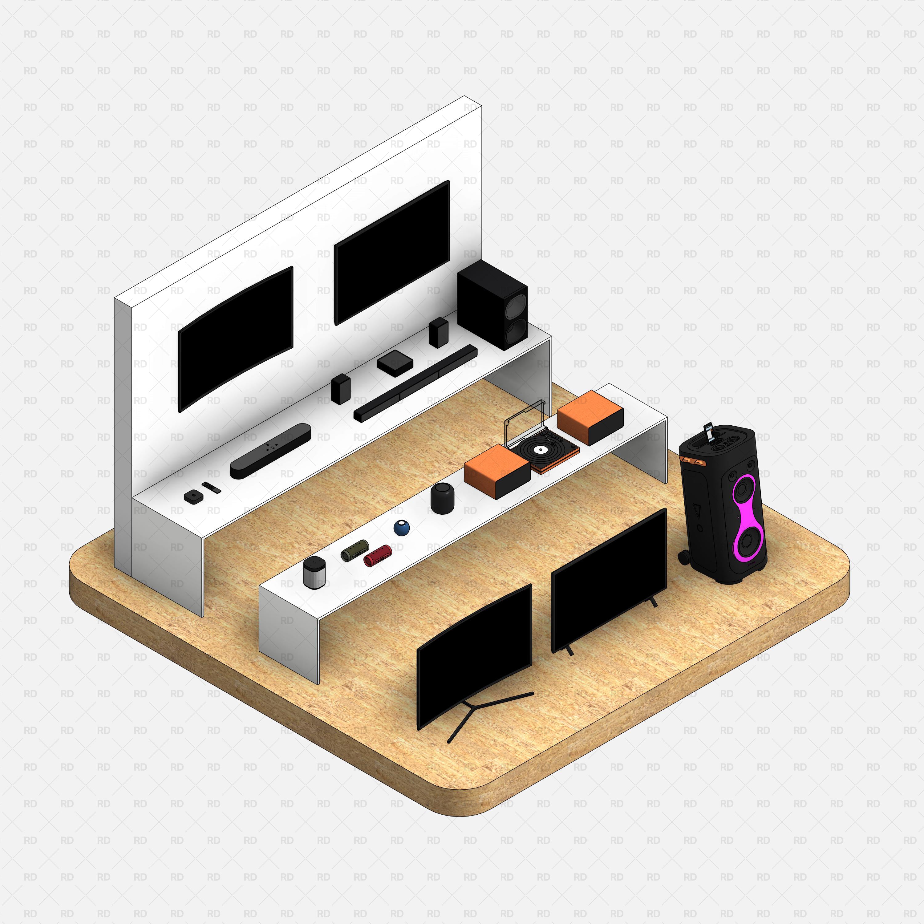 Revit TV and Audio Appliances - RD Studio