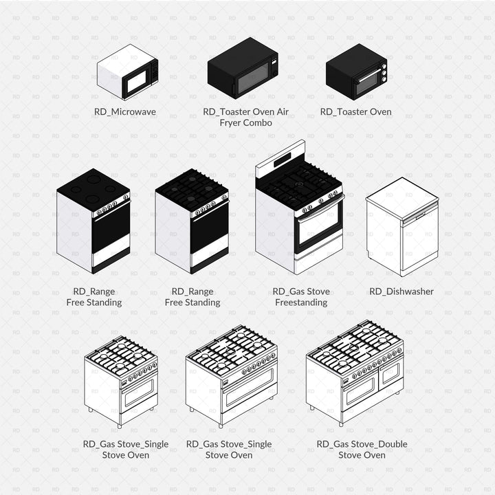 Revit Kitchen Appliances Families | RD Studio