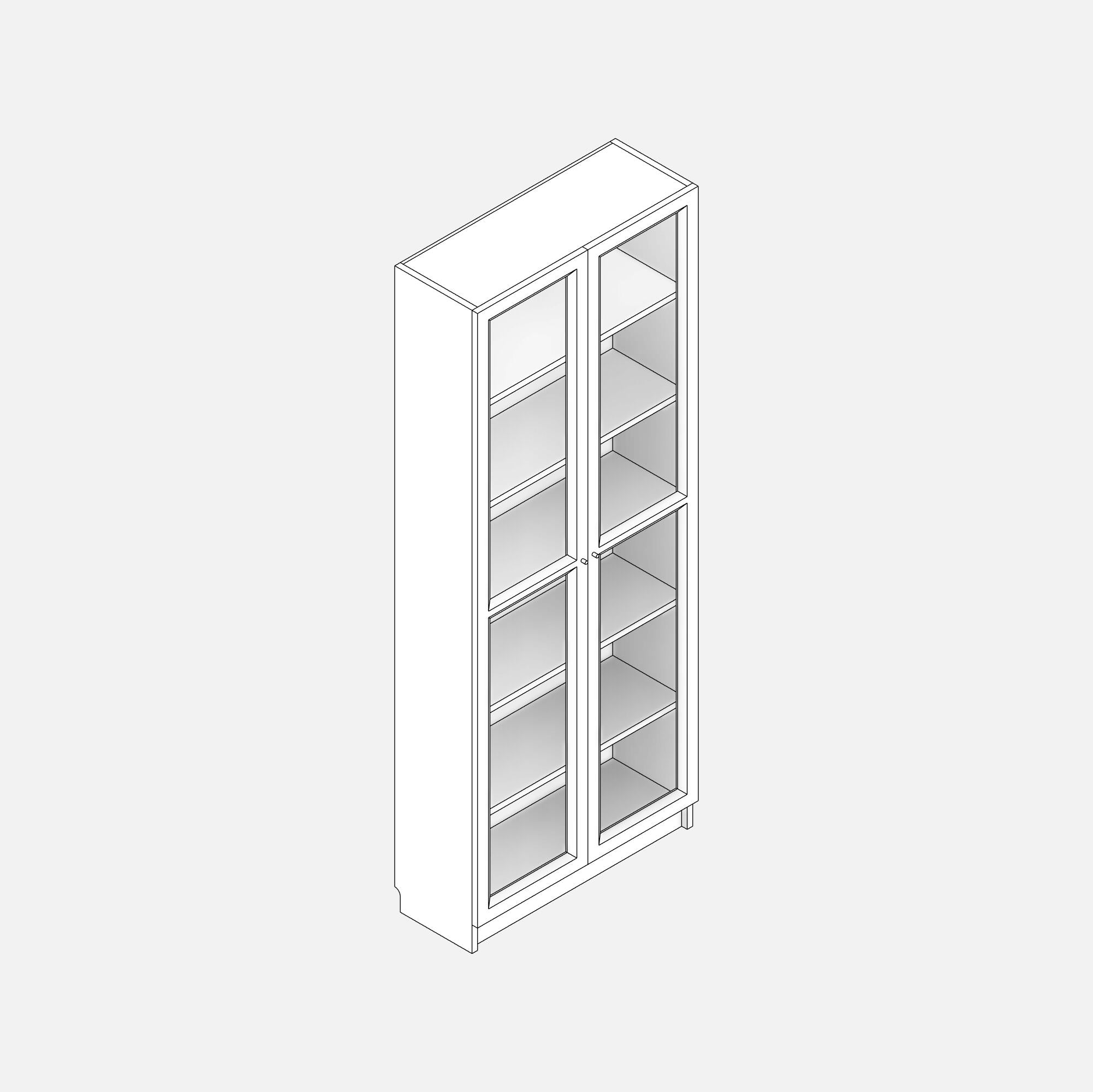 revit IKEA BILLY OXBERG Bookcase 