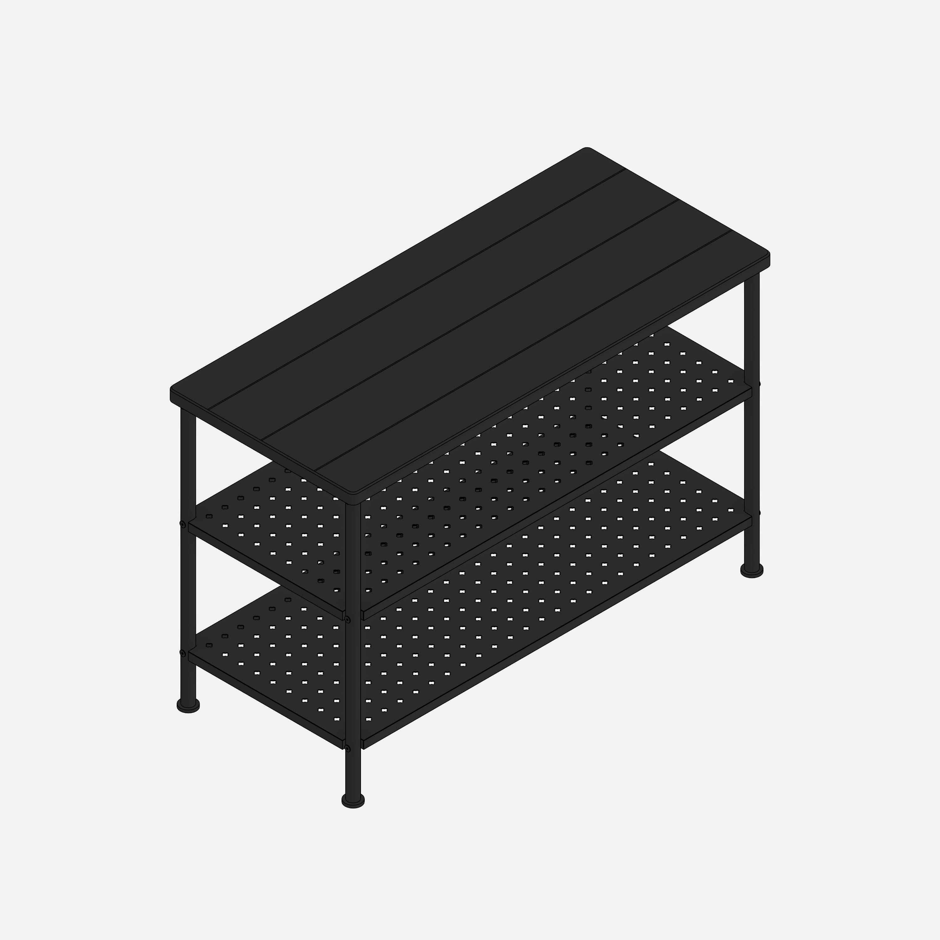 IKEA PINNIG Bench with Shoe Storage revit