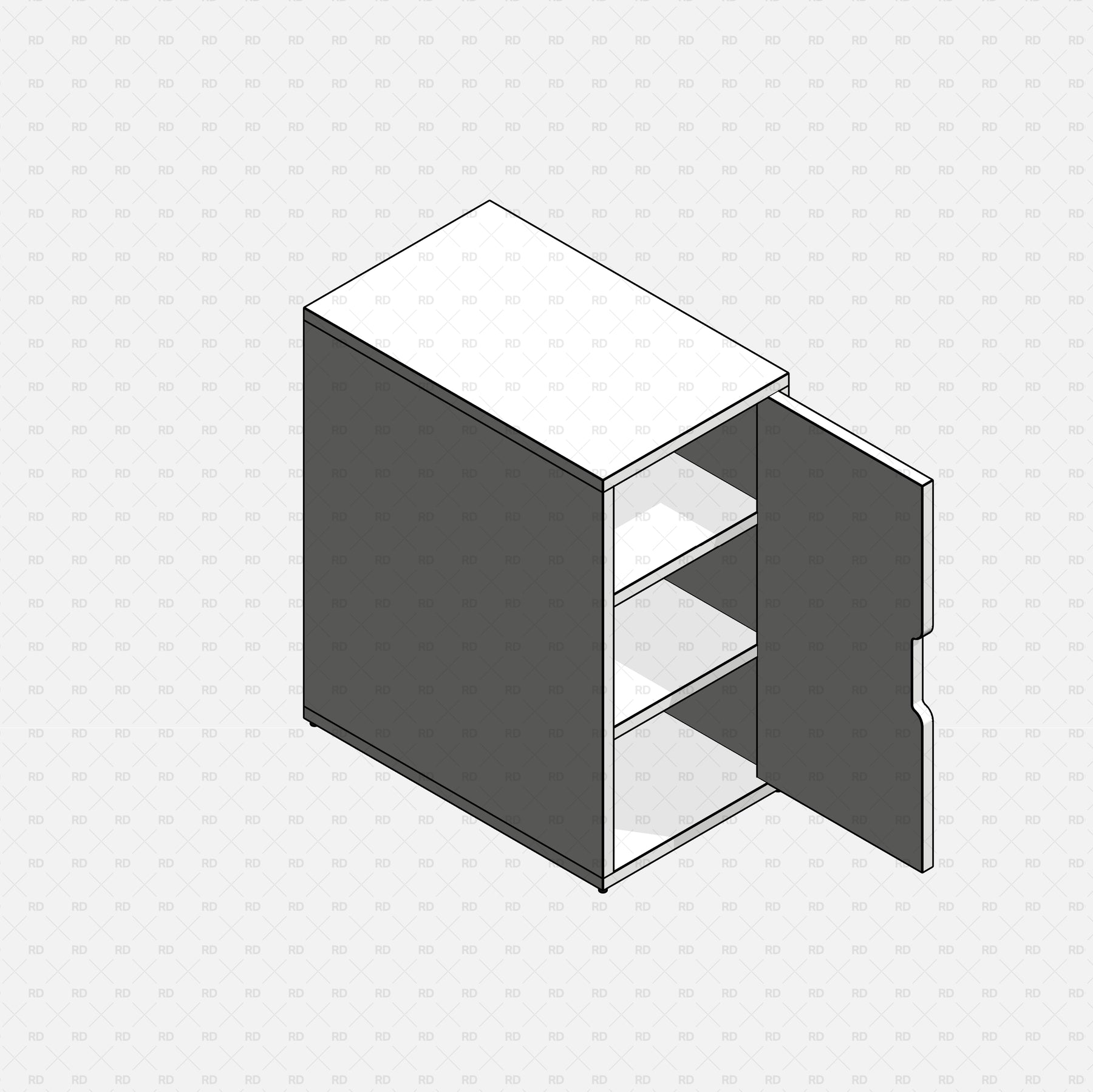 Download FREE IKEA Revit Families | IKEA ALEX Storage Unit 02 | RD Studio