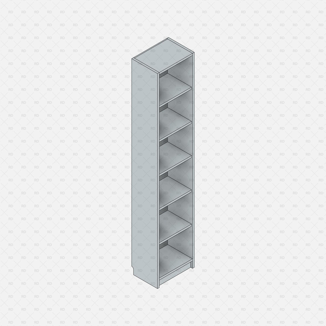 Download FREE Revit IKEA BILLY Bookcase 02 | RD Studio