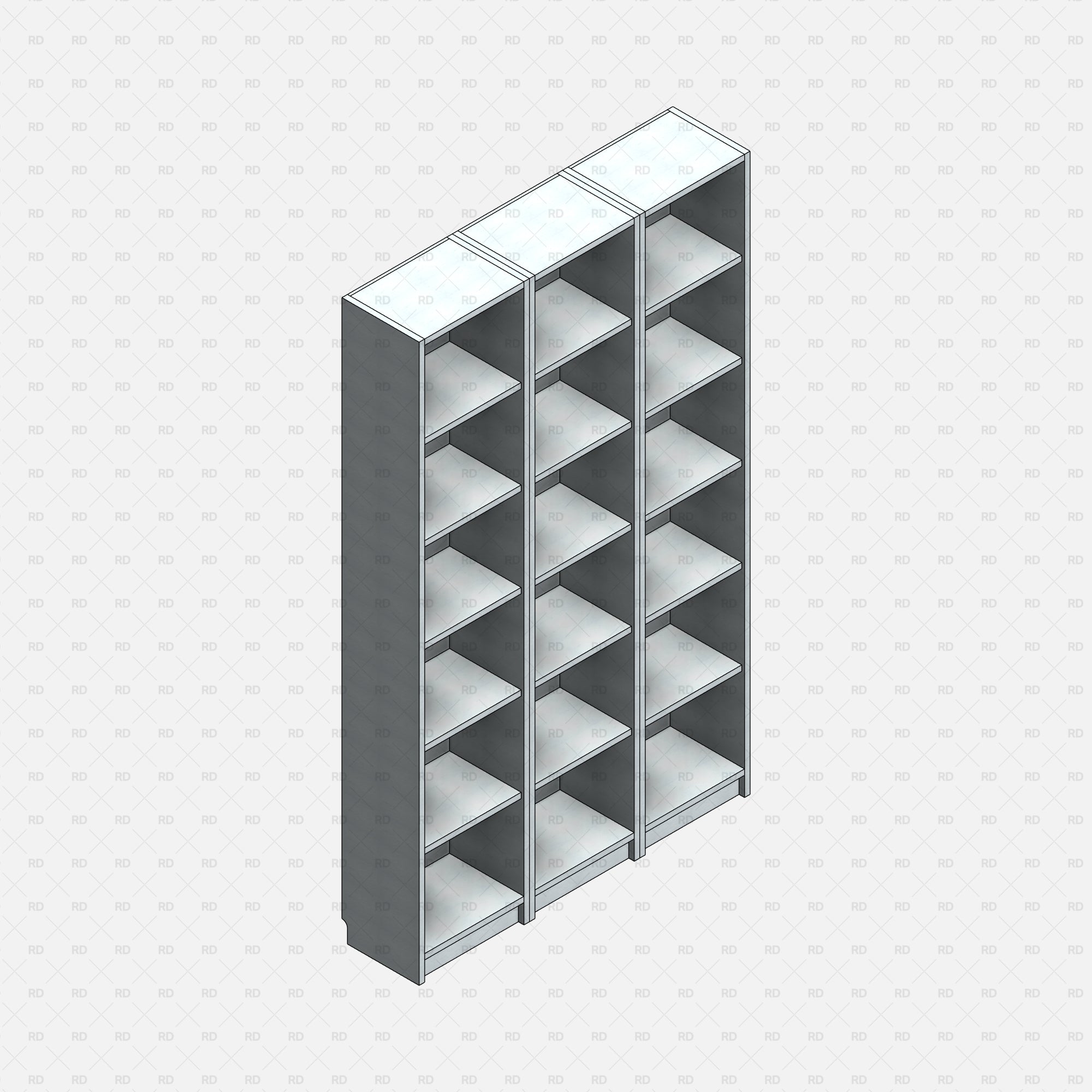 revit ikea billy bookcase comb