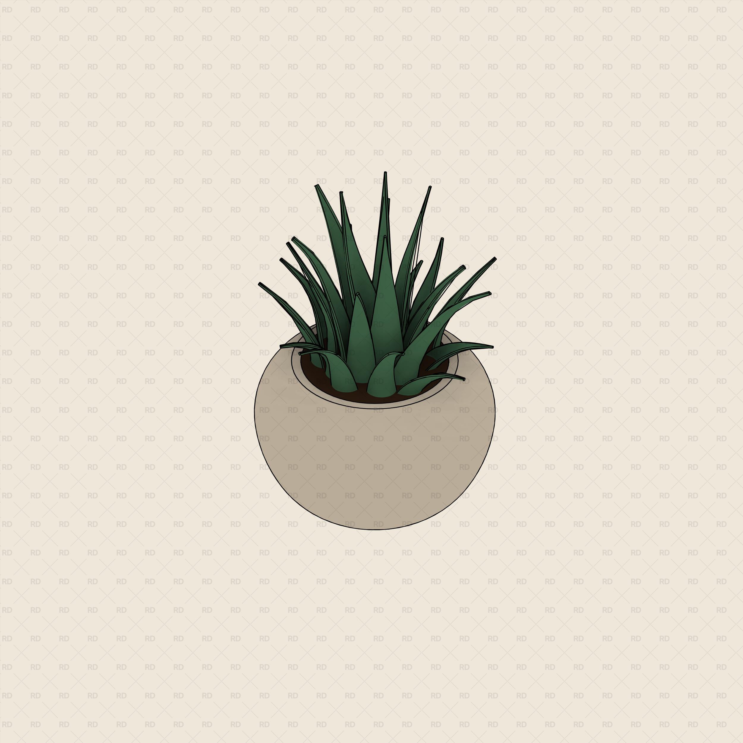 Revit Interior Potted Plant Free 