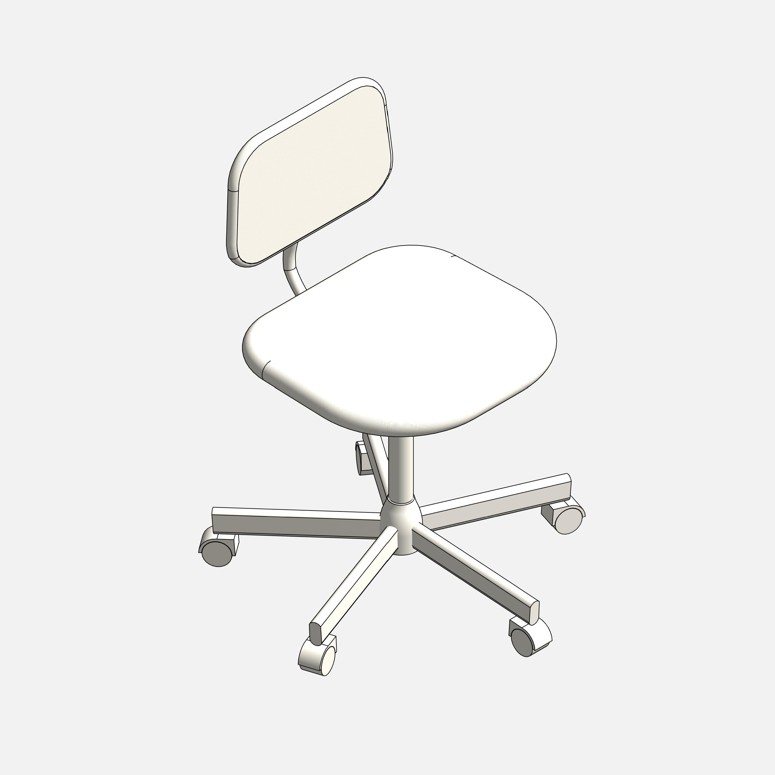 IKEA BLECKBERGET Swivel Chair revit 