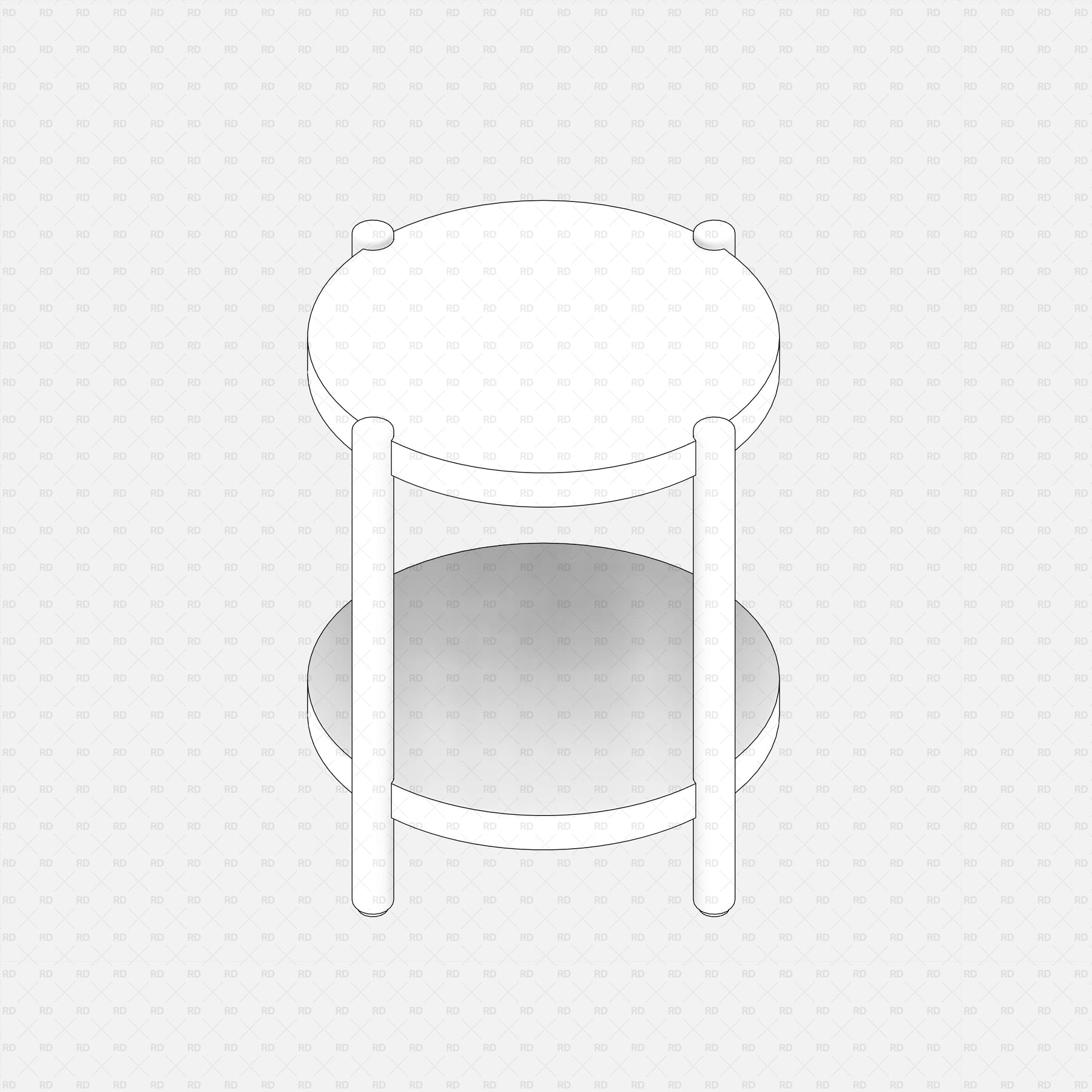 Download FREE IKEA Revit Families | IKEA LISTERBY Side table | RD Studio