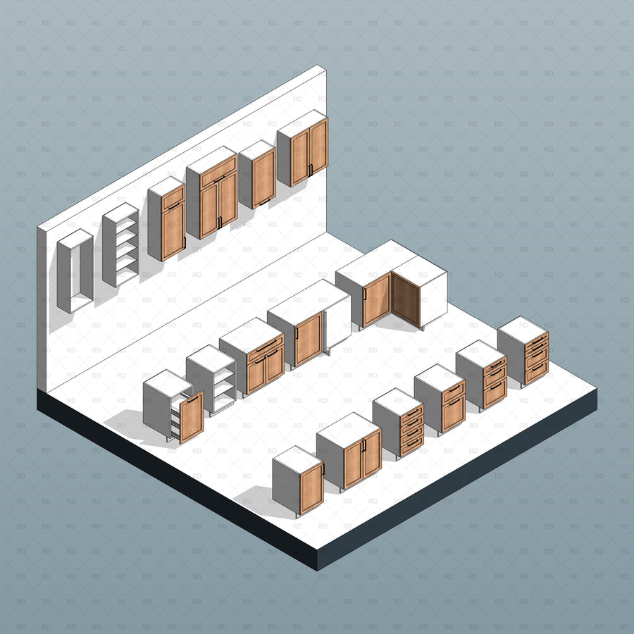 Download Kitchen Revit Families | Includes Showroom | RD Studio