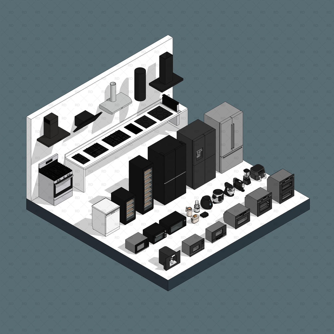 Kitchen Revit Families - Professional | Download Now | RD Studio
