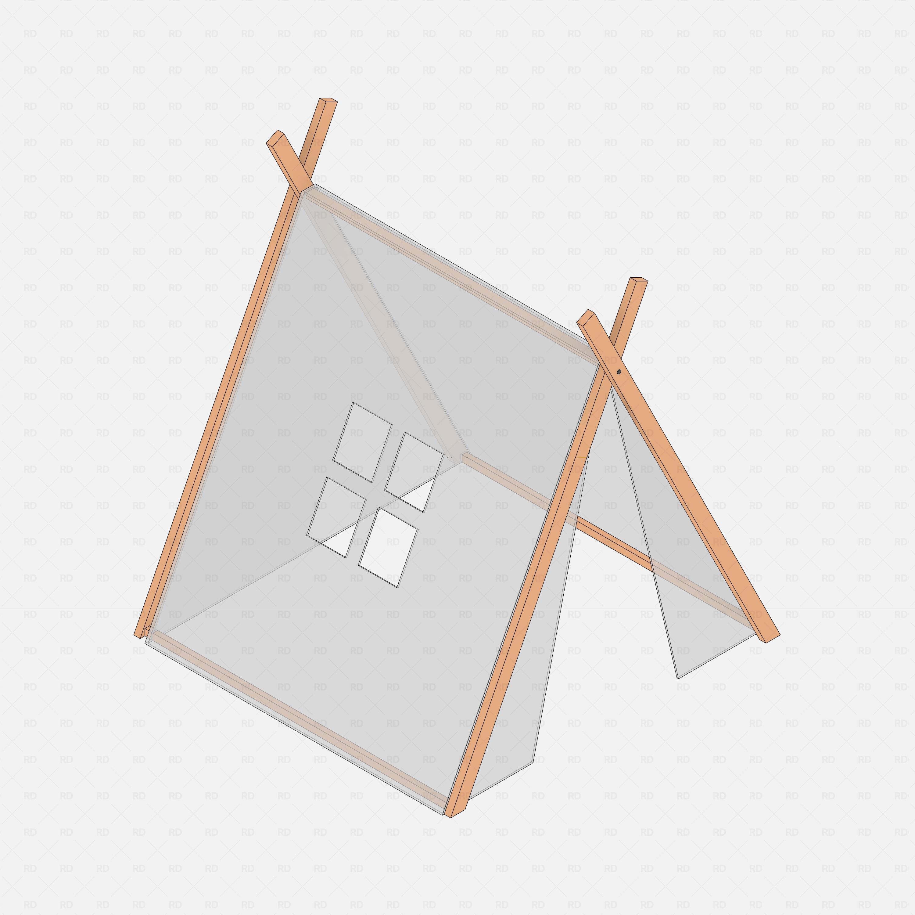 Revit kids playroom Pack RD Studio BIM blocks rfa free download kid's tent