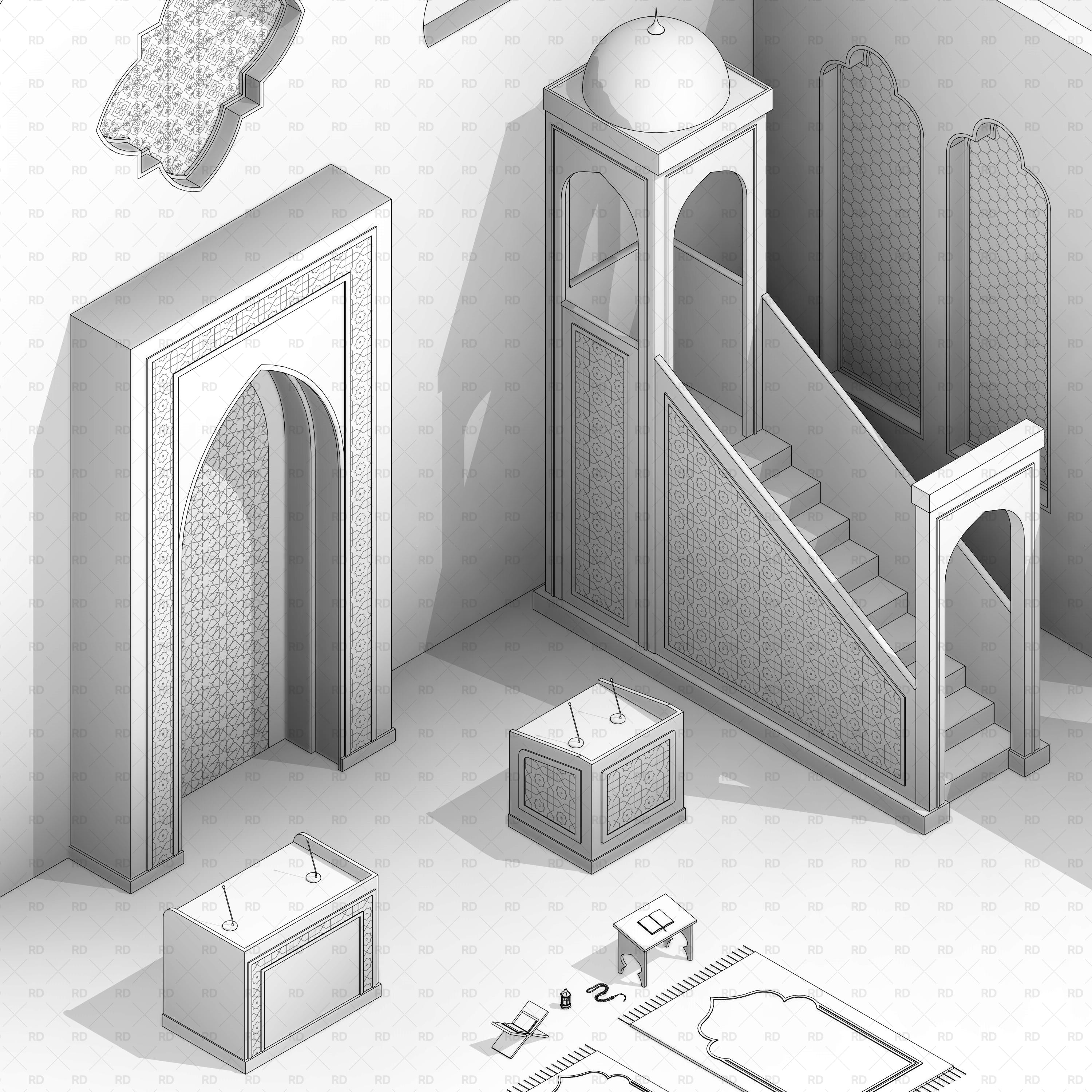 revit mosque