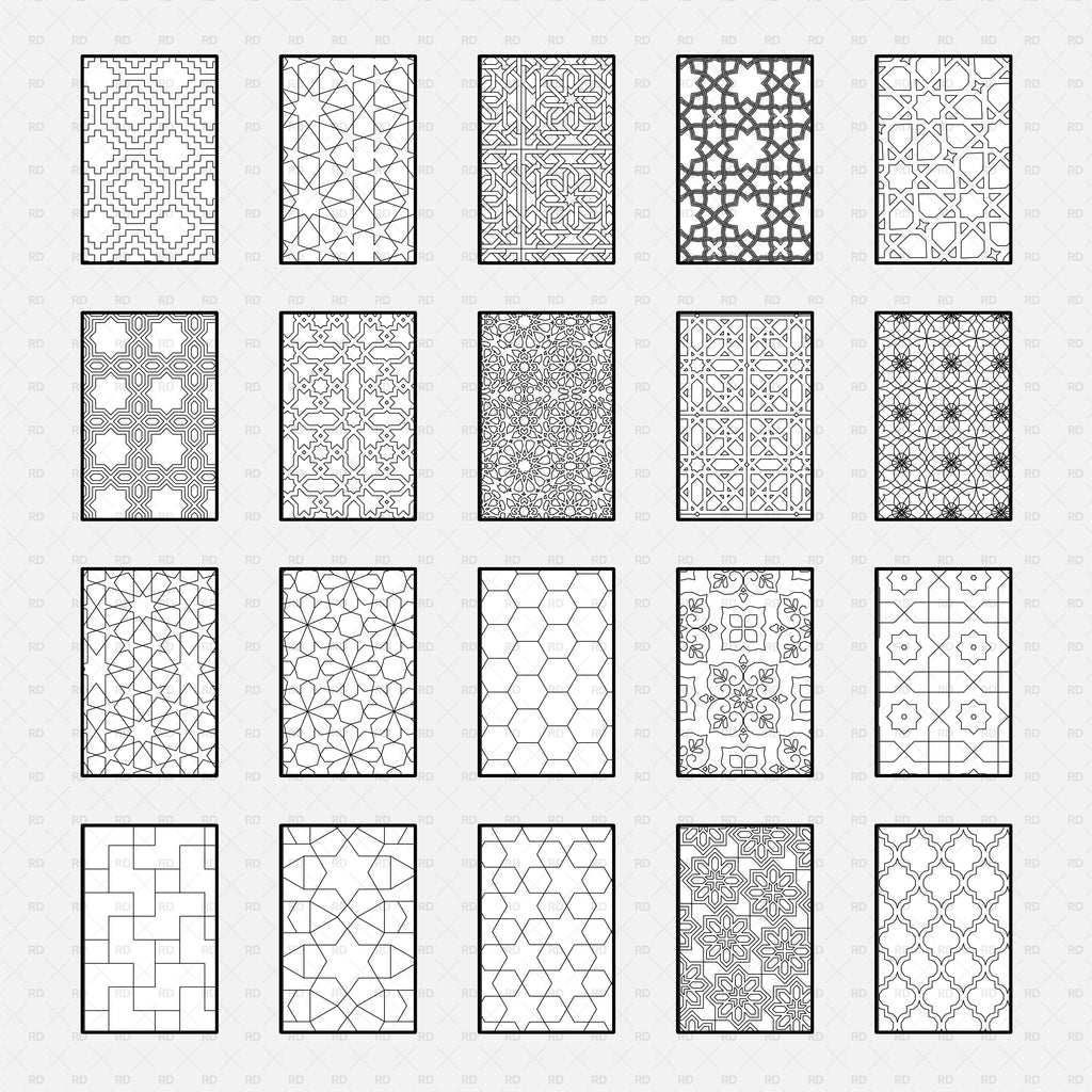 Islamic Pattern Blocks Library Dwg Block For Autocad
