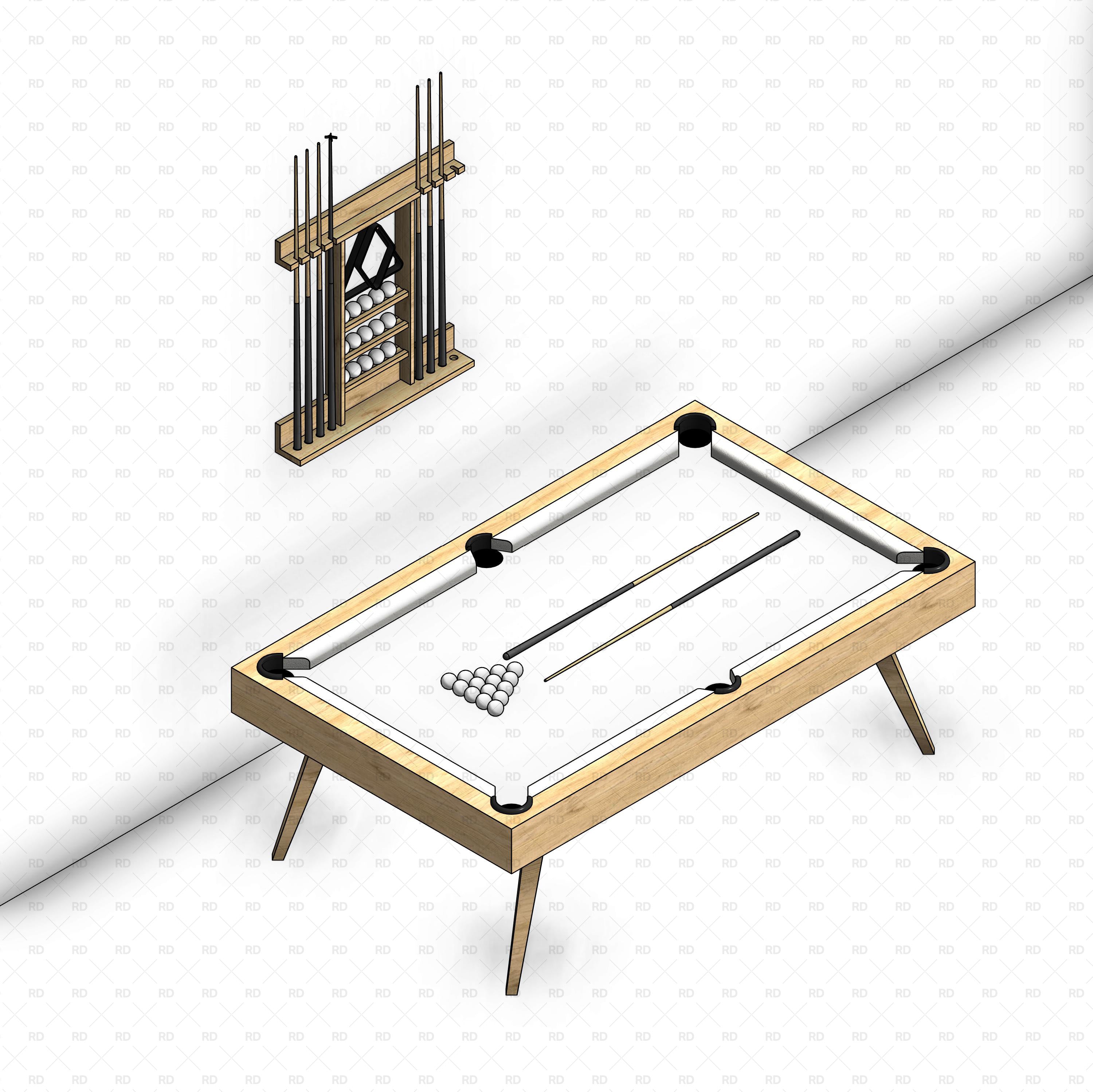 revit pool table