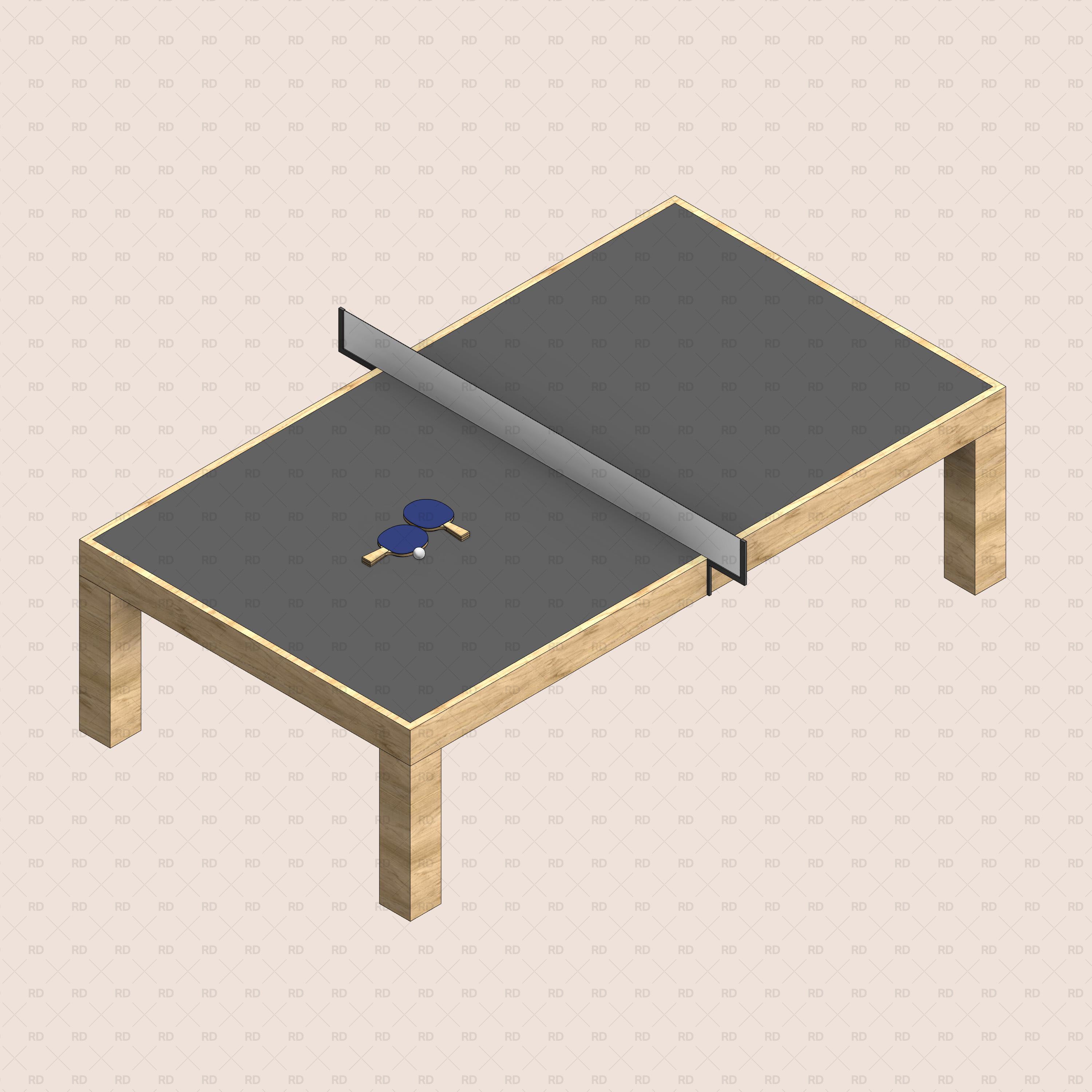 revit ping pong table