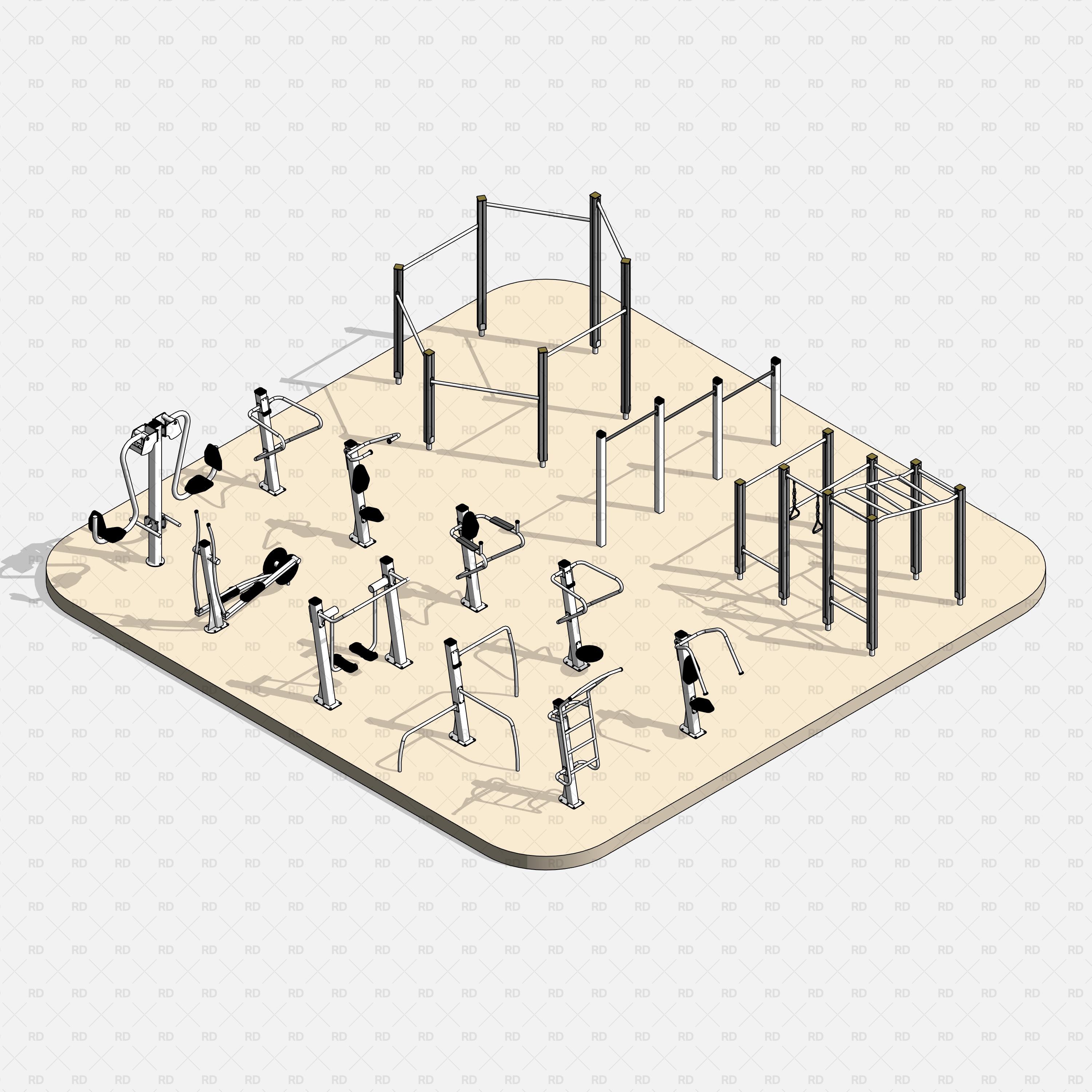 revit outdoor gym download