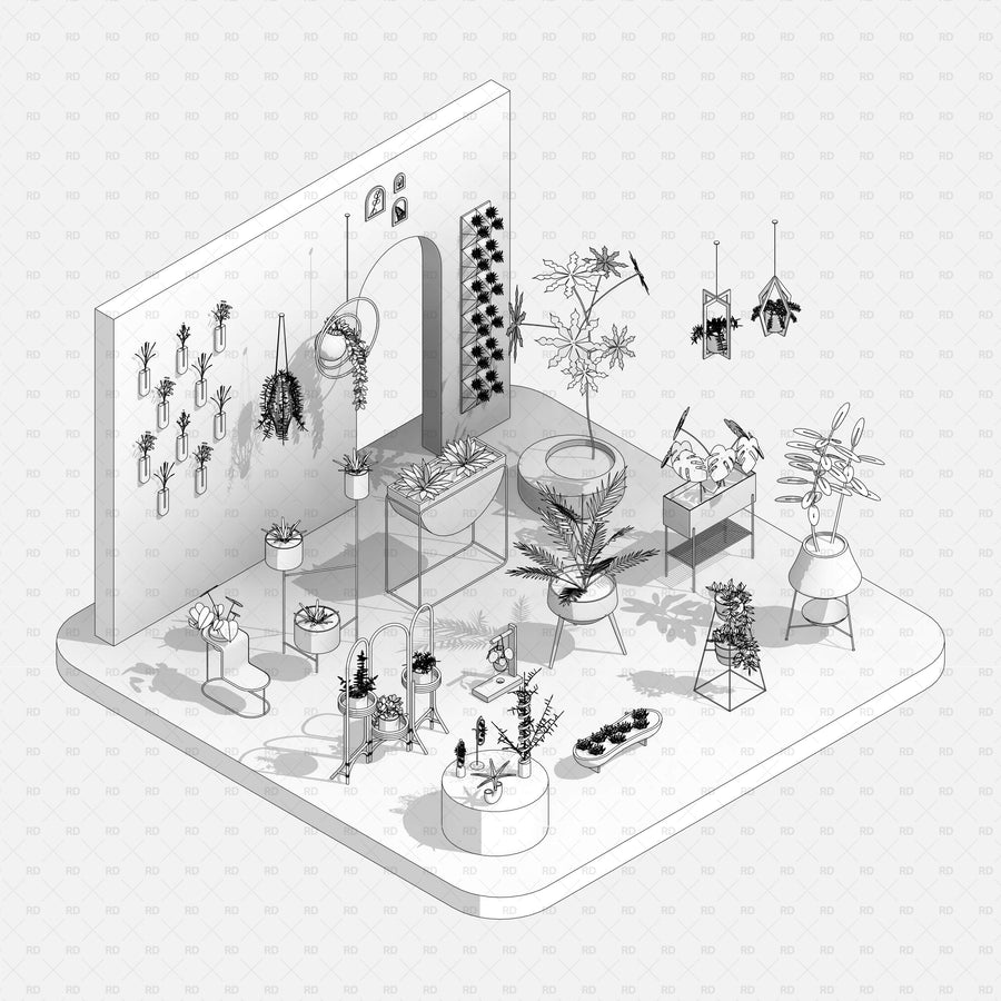 Download Revit Potted Plants | RD Studio