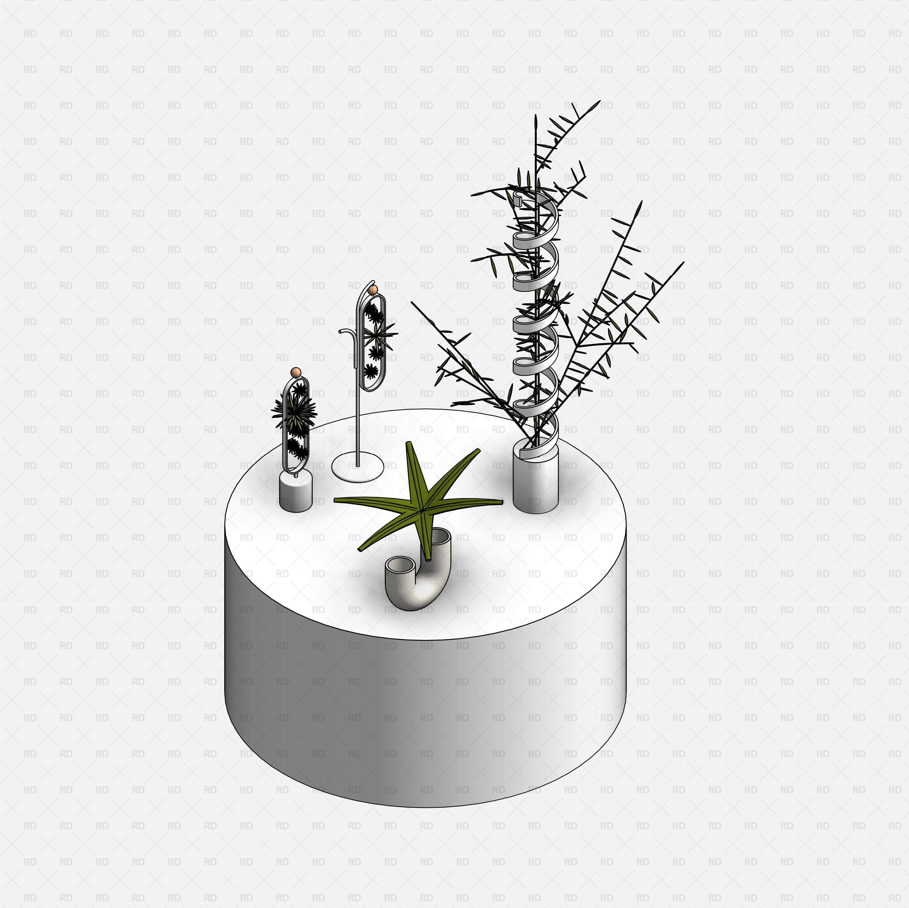 revit decorative plants