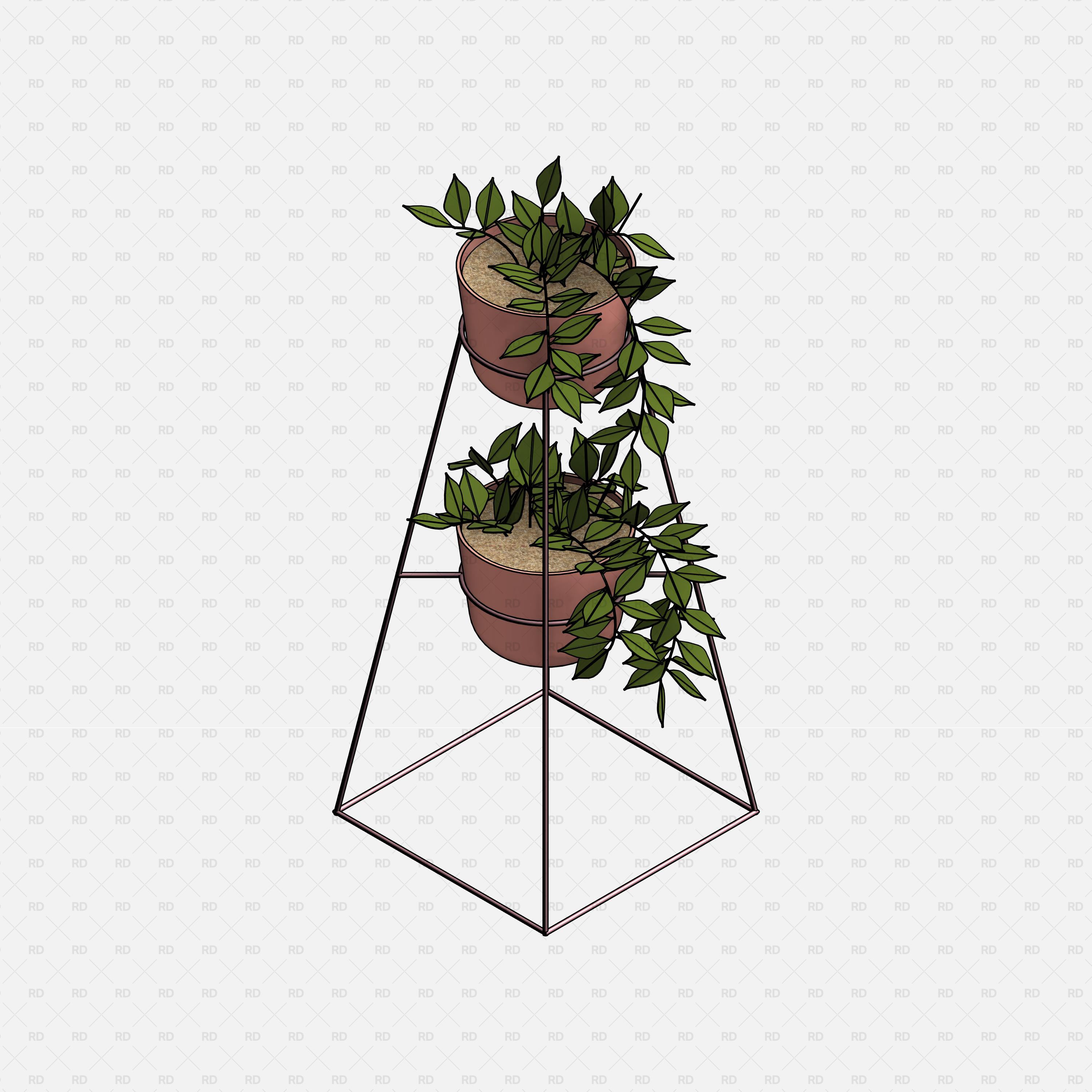 revit potted plant family