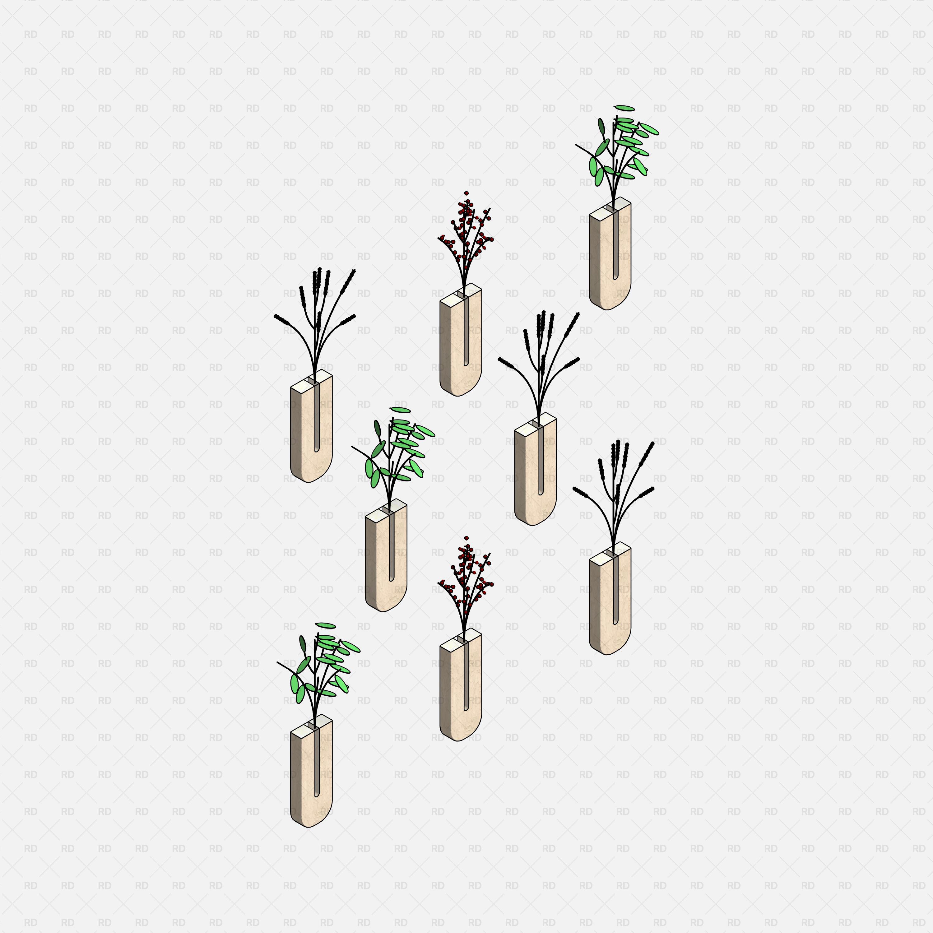 revit wall plants