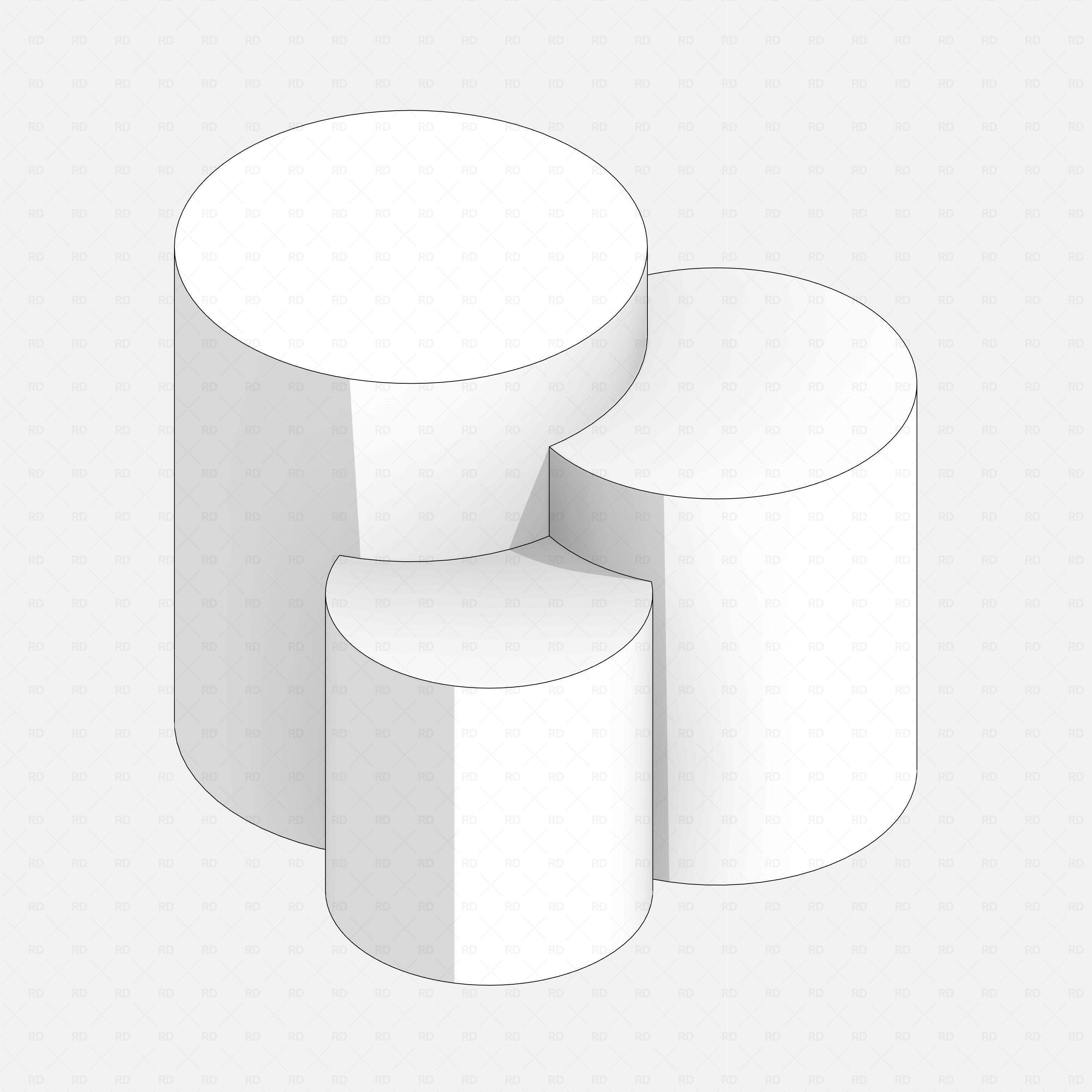 Revit Retail Furniture 01 RD Studio BIM blocks rfa free download display table