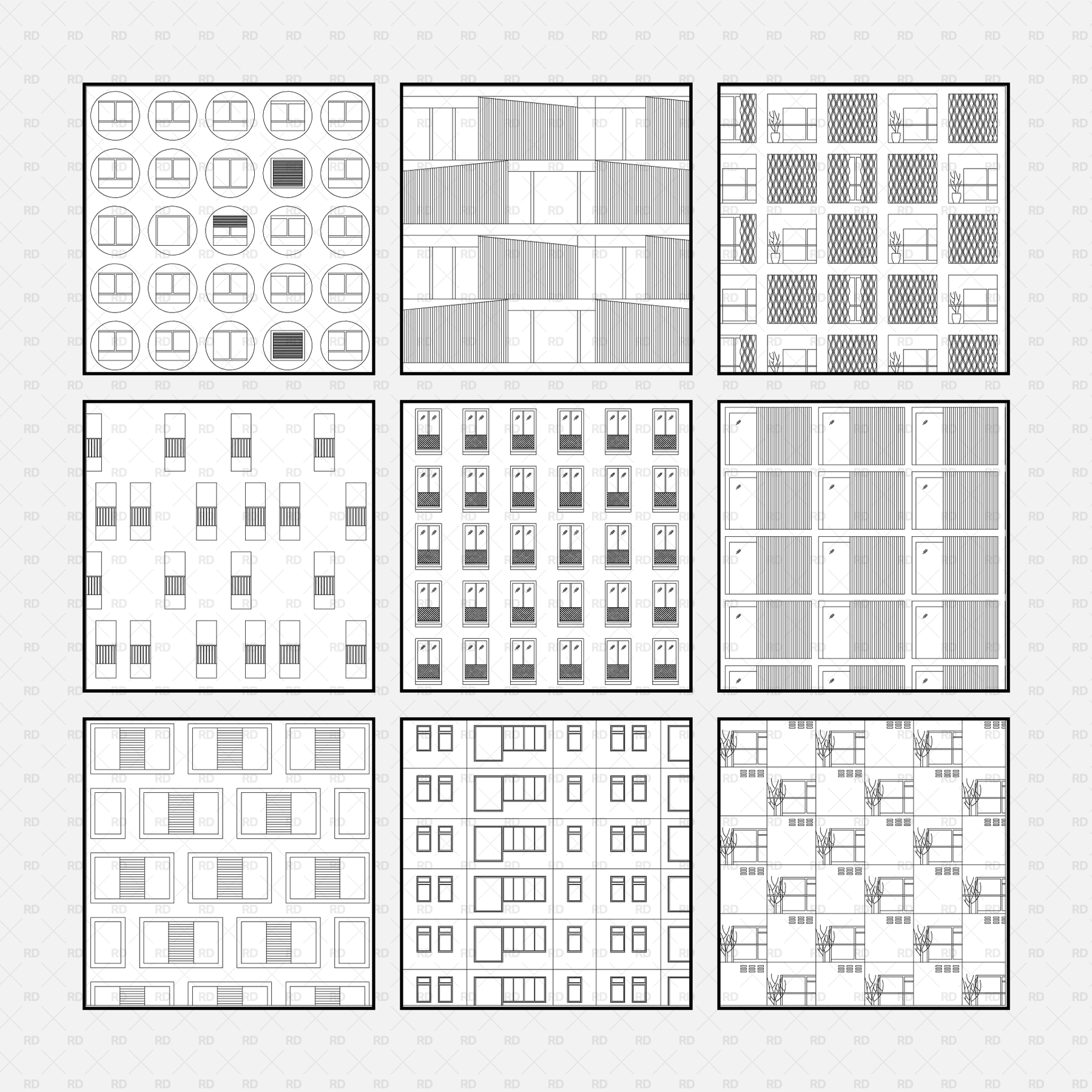 Revit Patterns Library - Residential Building Facades | RD Studio