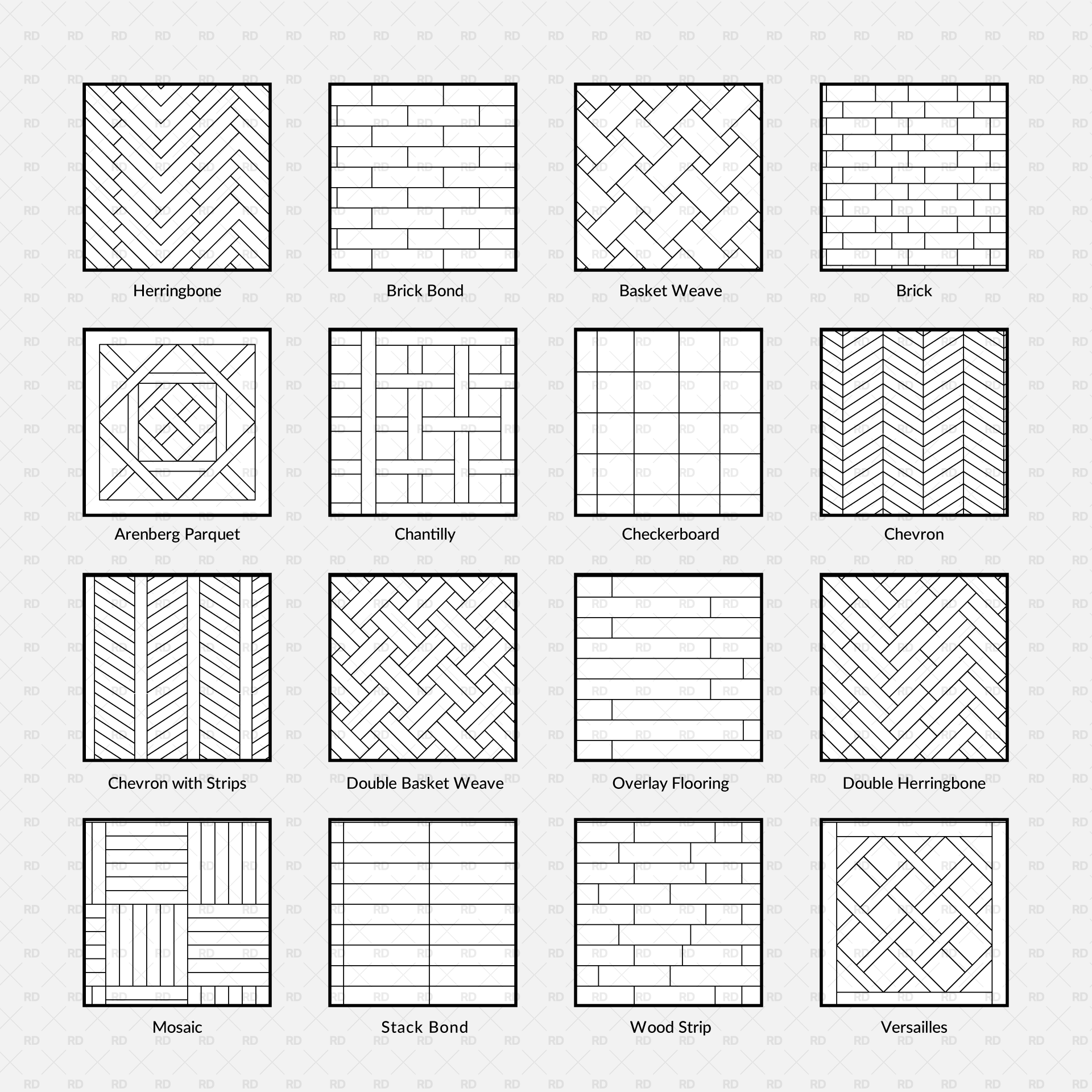 revit wooden floor patterns