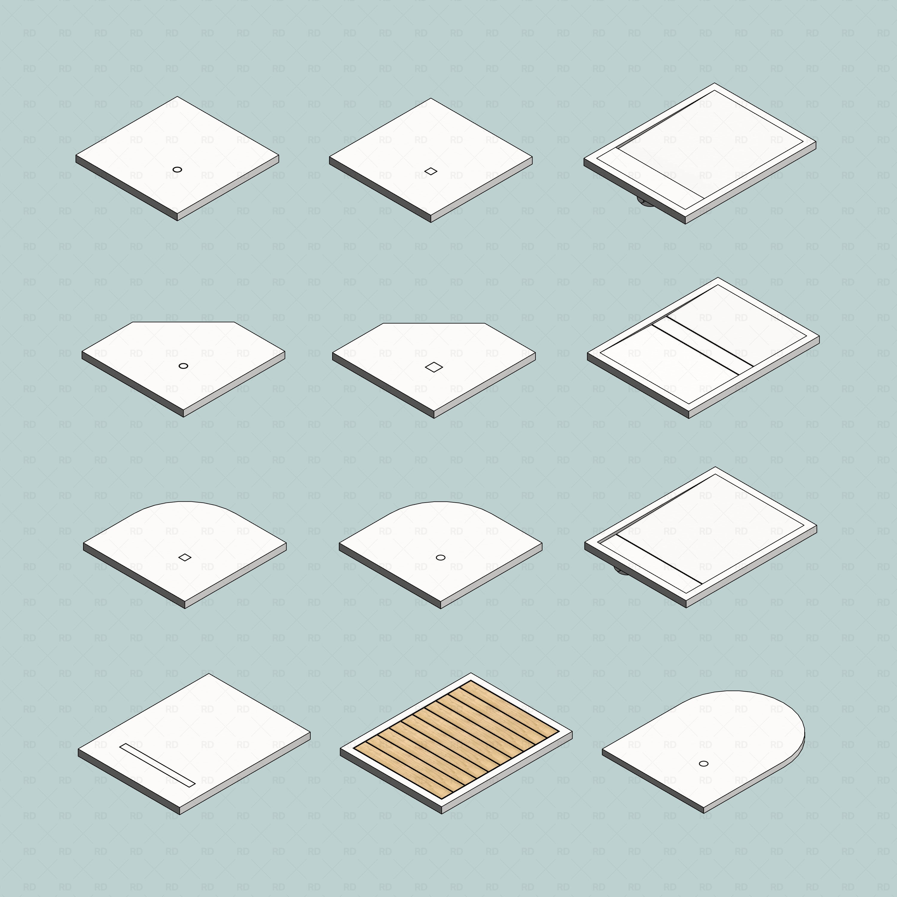 Revit Shower Trays