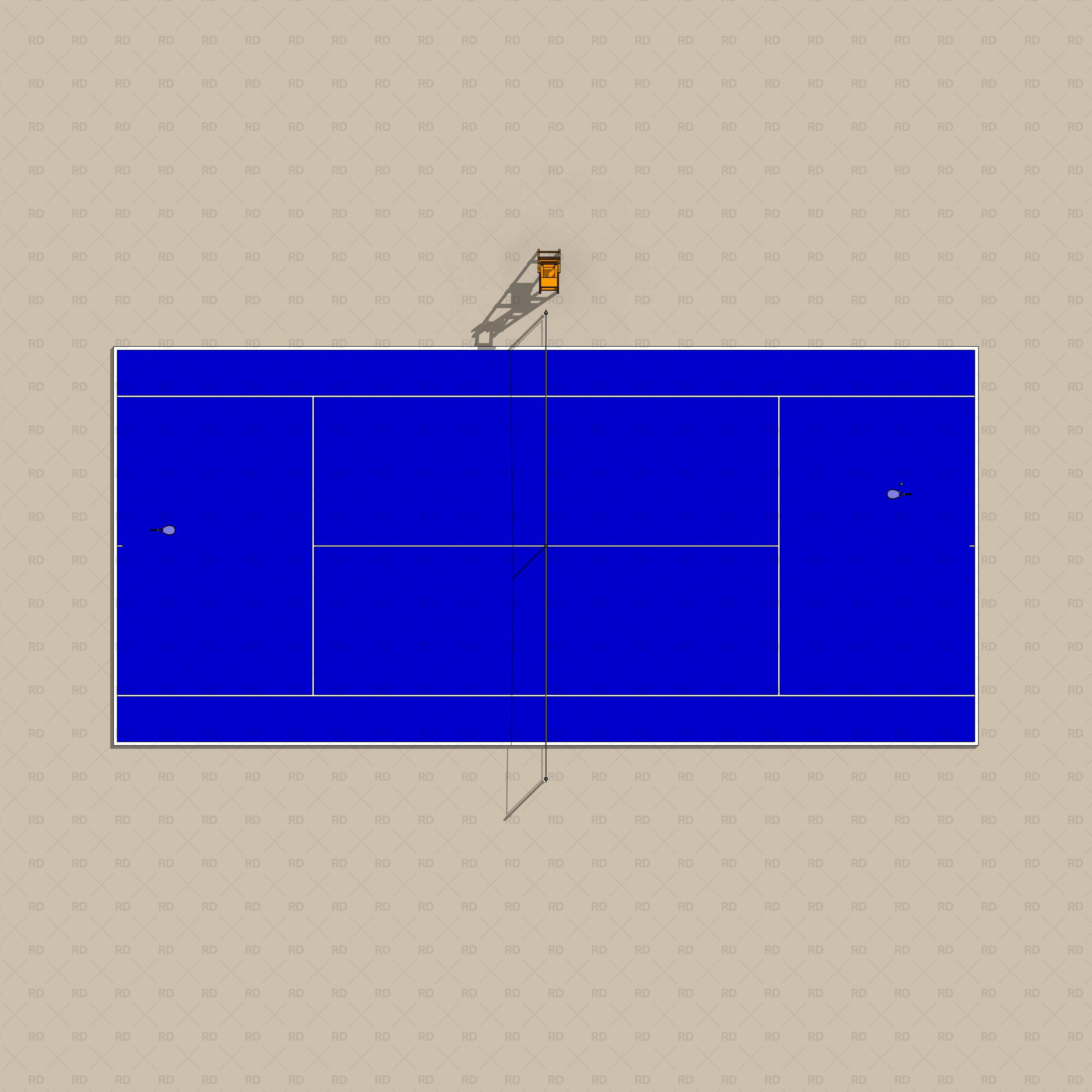 revit tennis field 