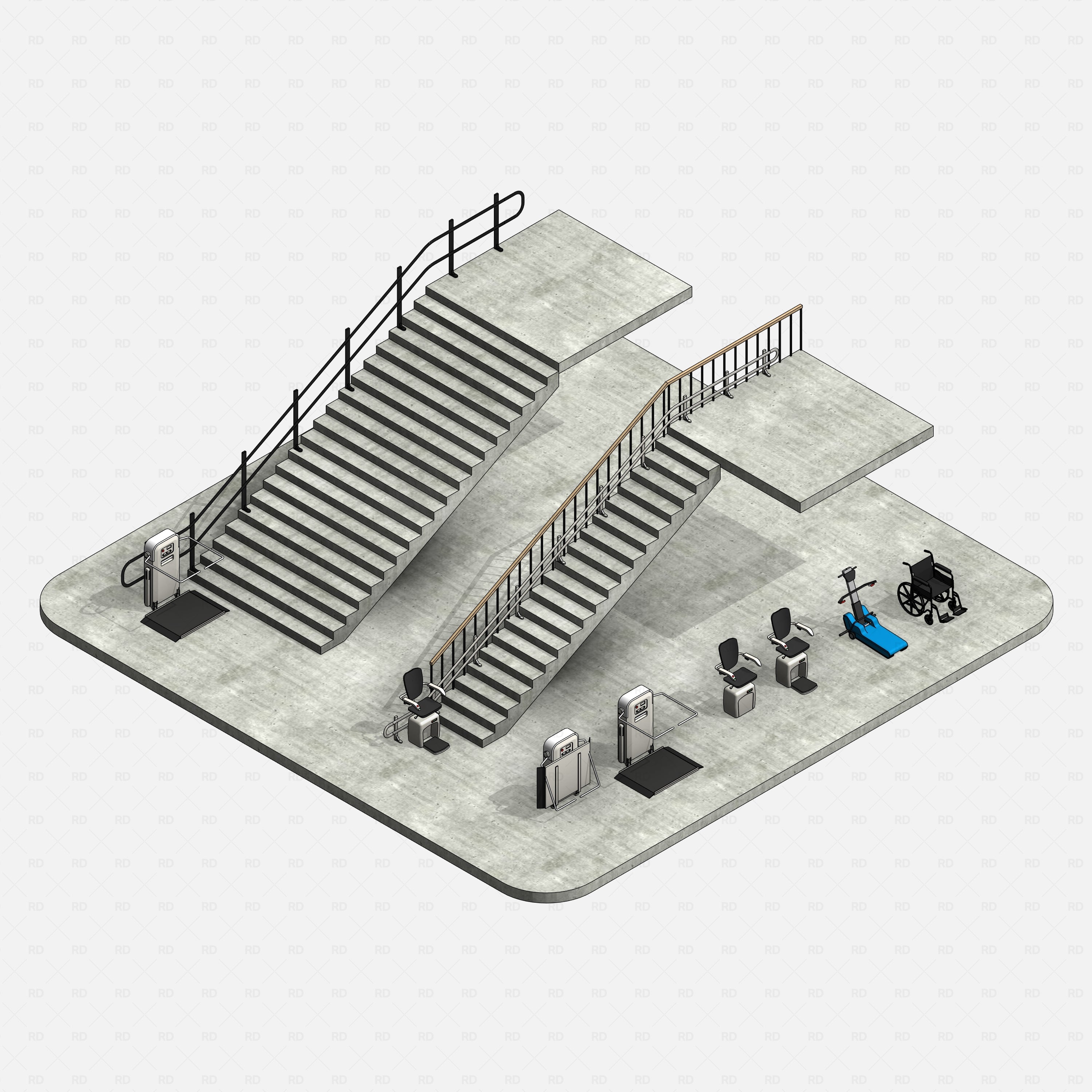 Revit Stair Lifts