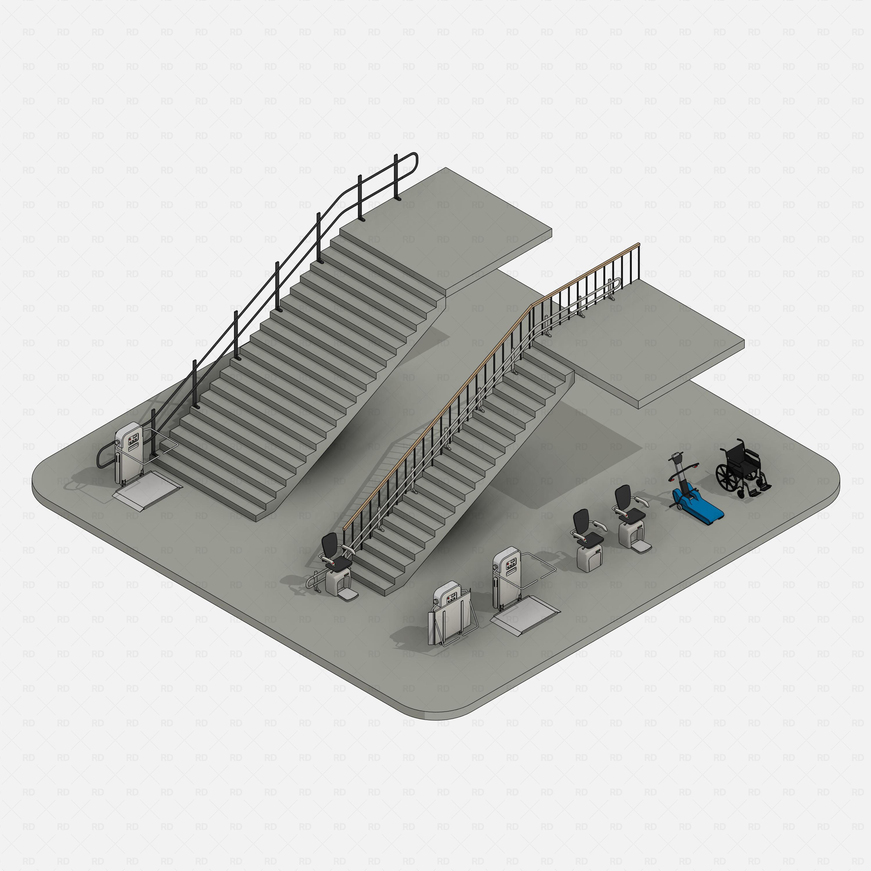 Revit Stair Lifts