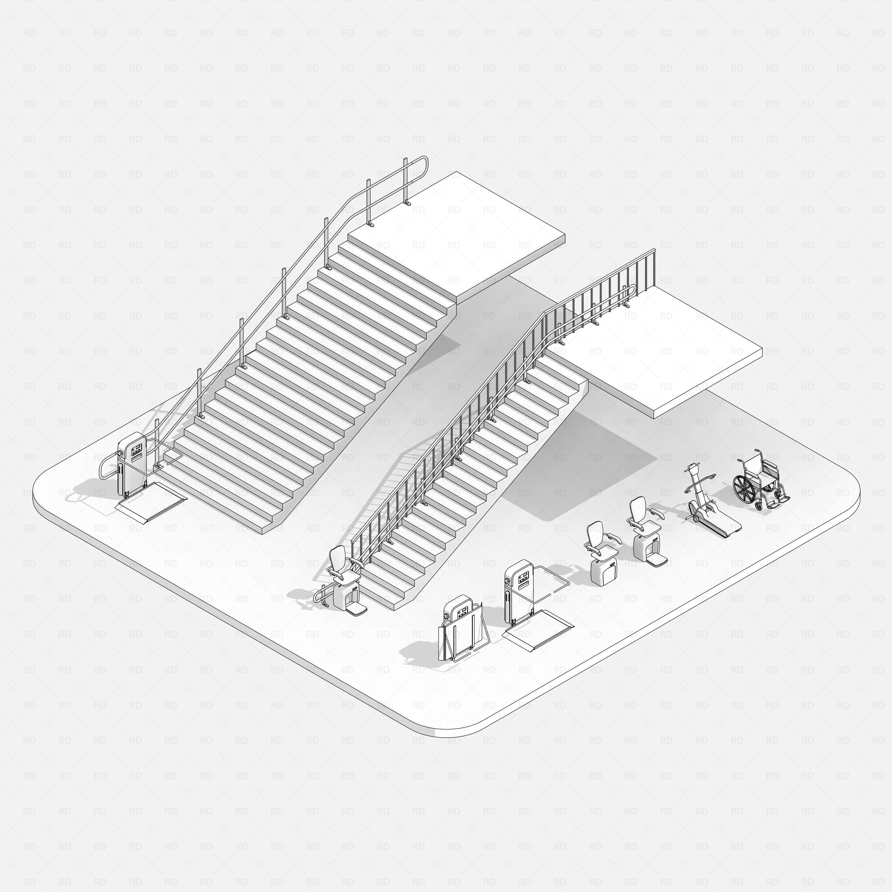 Revit Stair Lifts