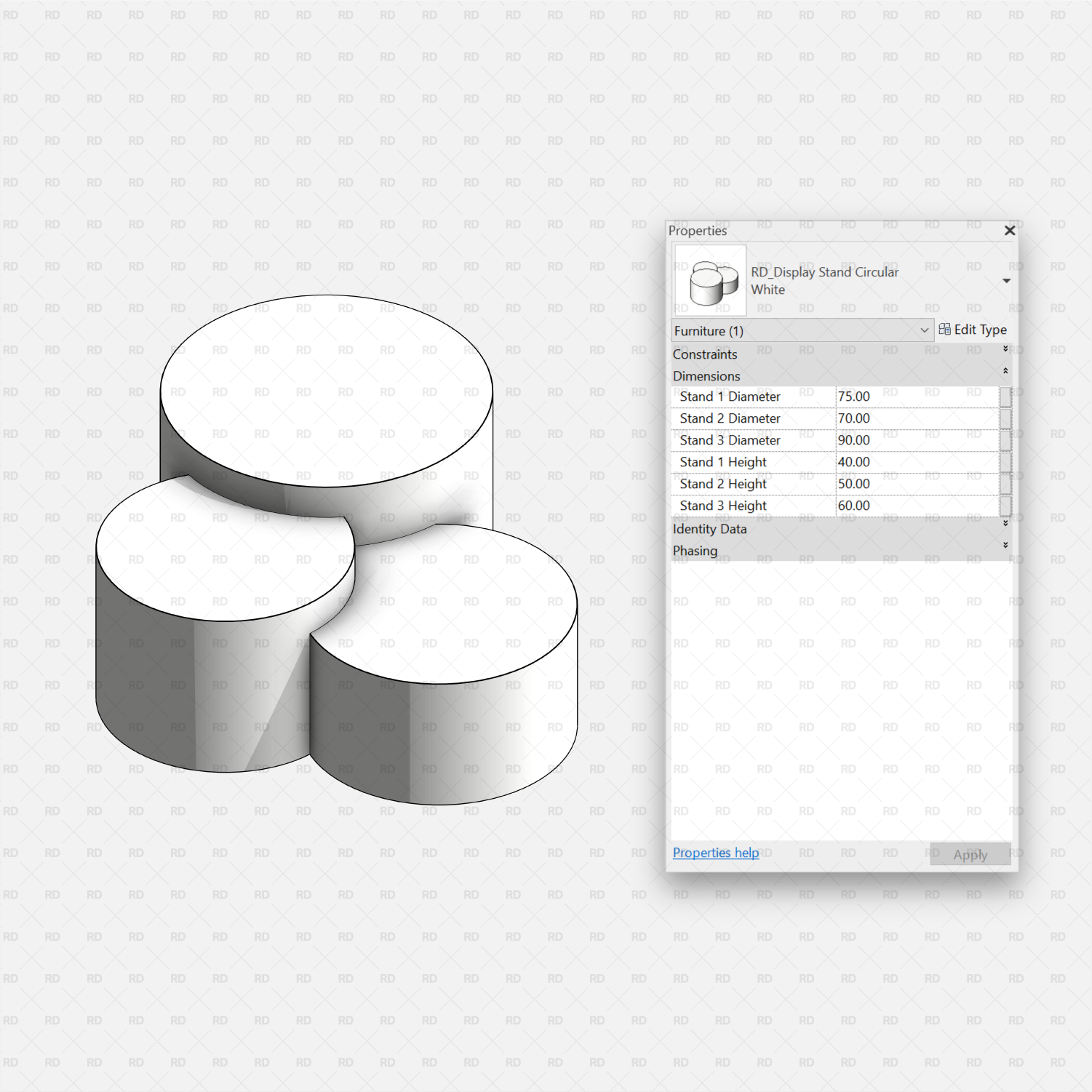 revit display stand