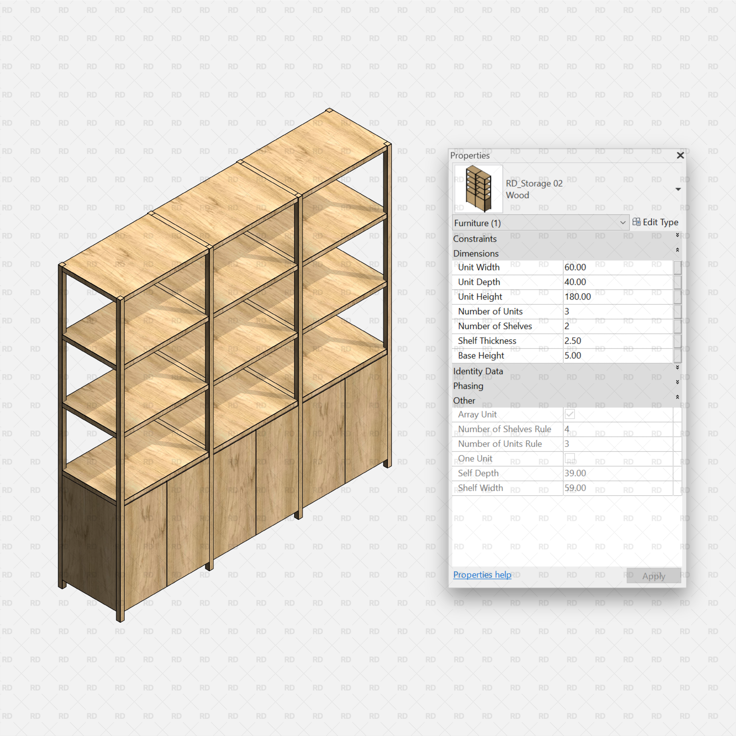 revit parametric storage