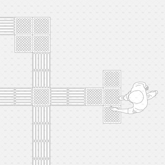 Tactile Paving Revit Family | Blister & Lozenge Tiles