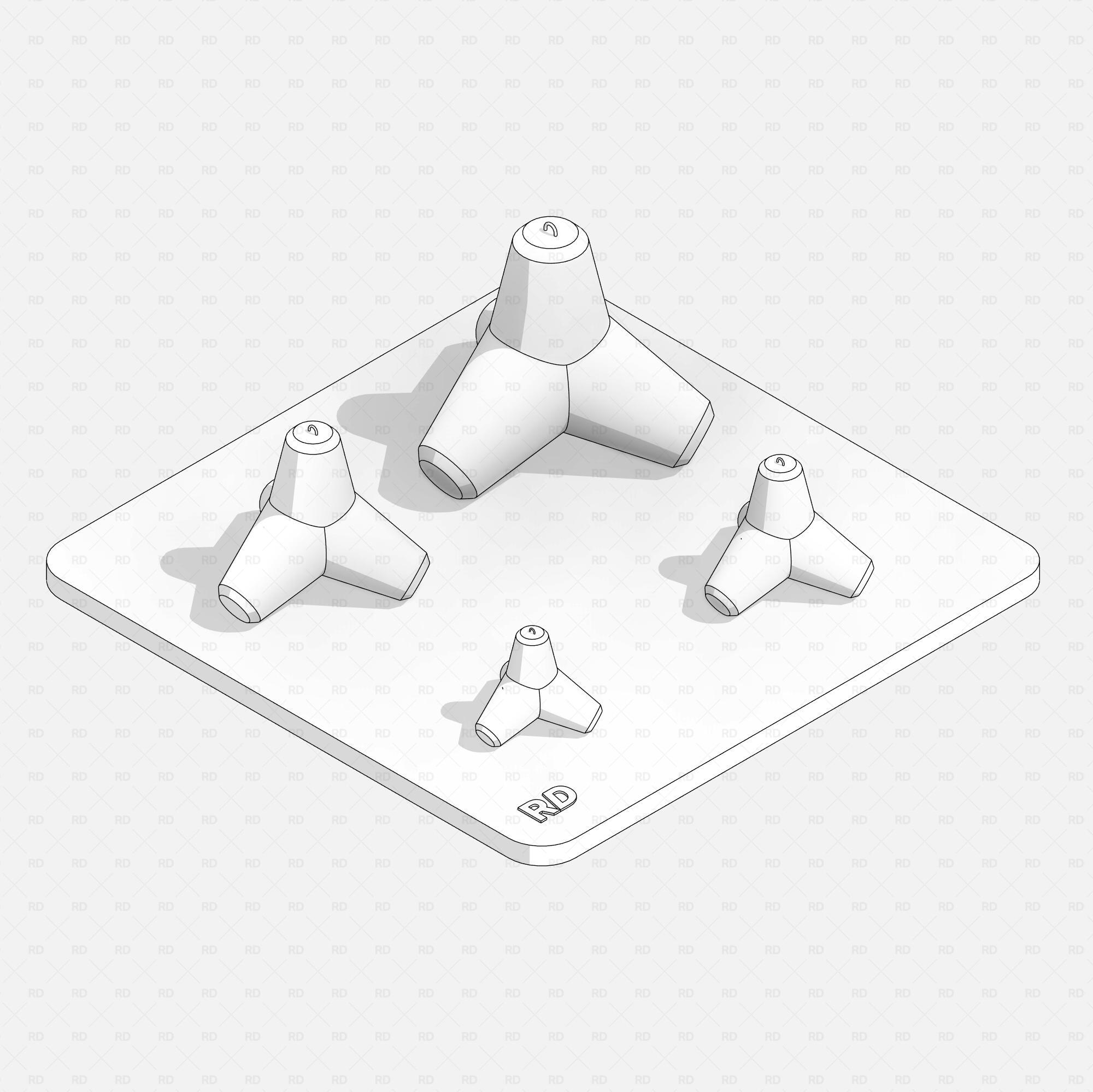 Fully Parametric Revit Tetrapod Family