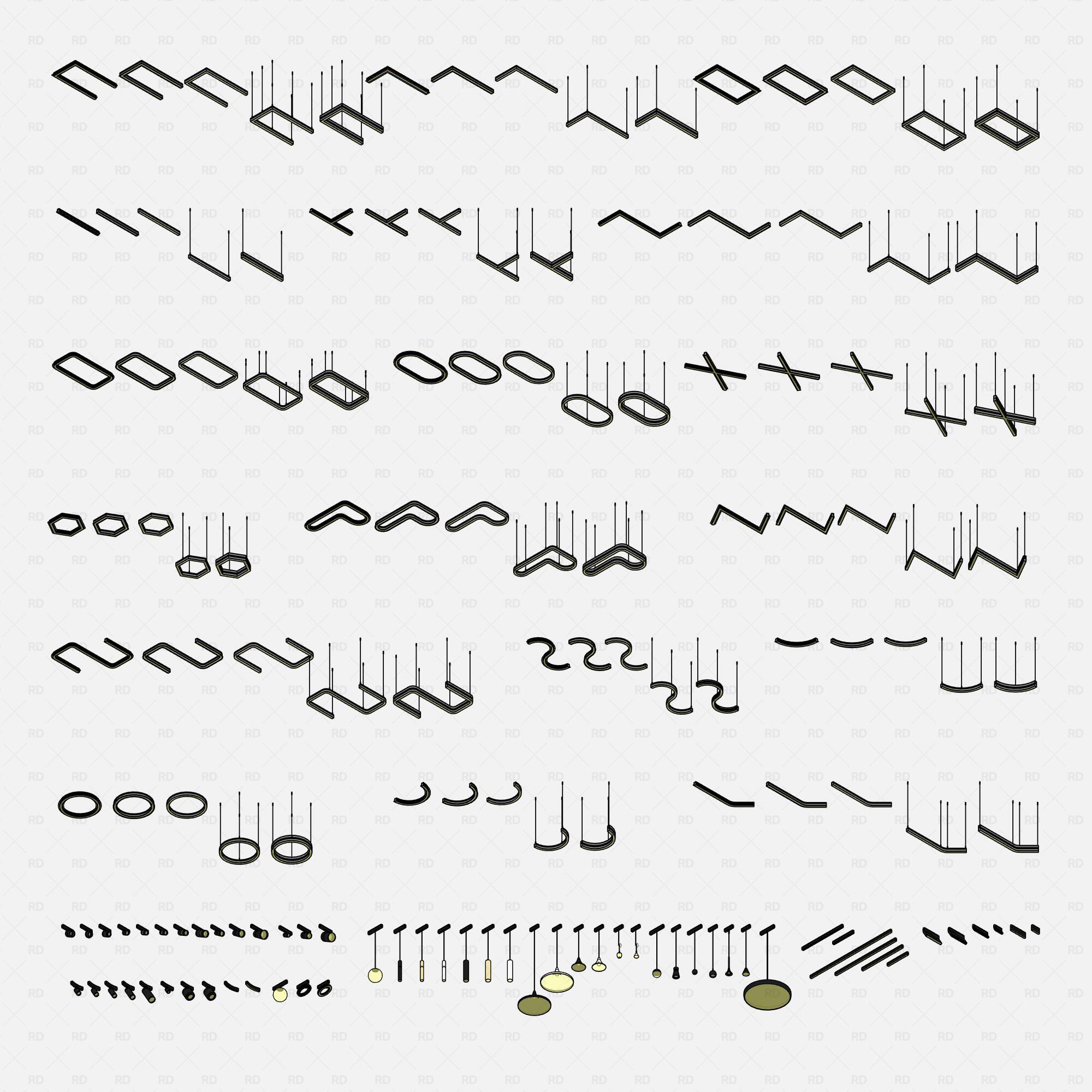 Revit Track Lights System - Ultimate Pack
