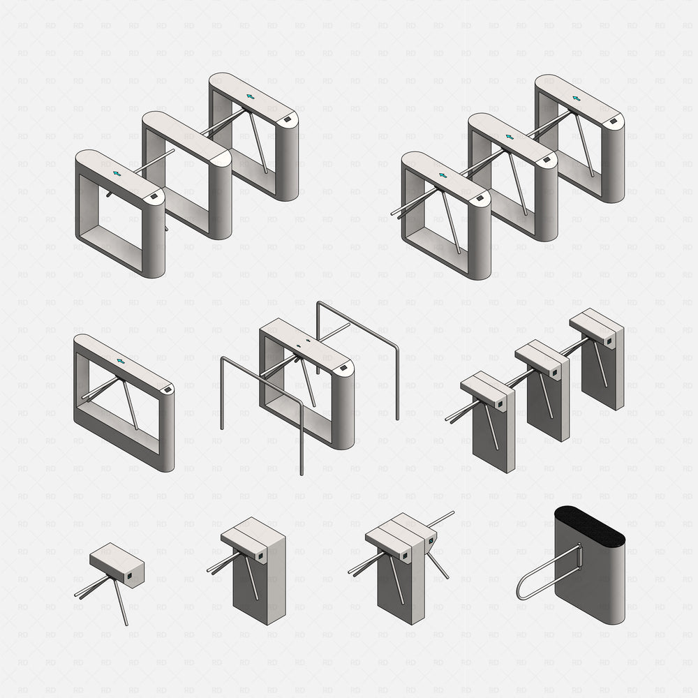 Revit 3D Families - Complete 3D BIM Model Library | RD Studio