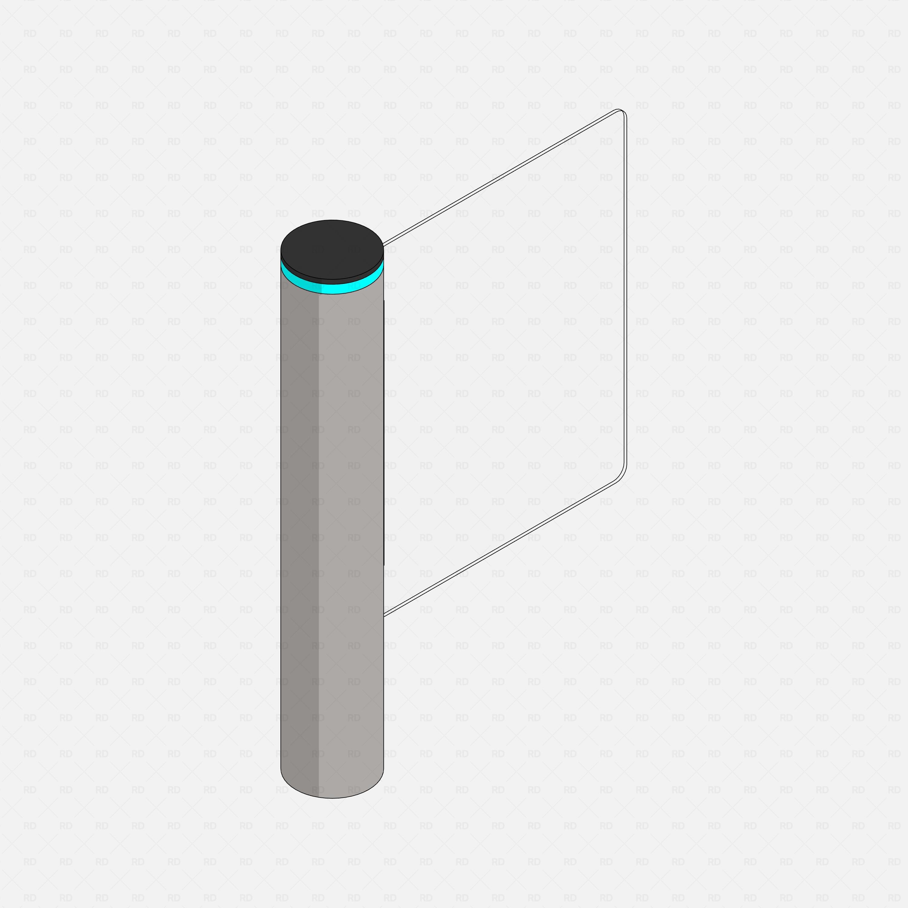 Revit turnstile swing gate Pack RD Studio BIM blocks rfa free download