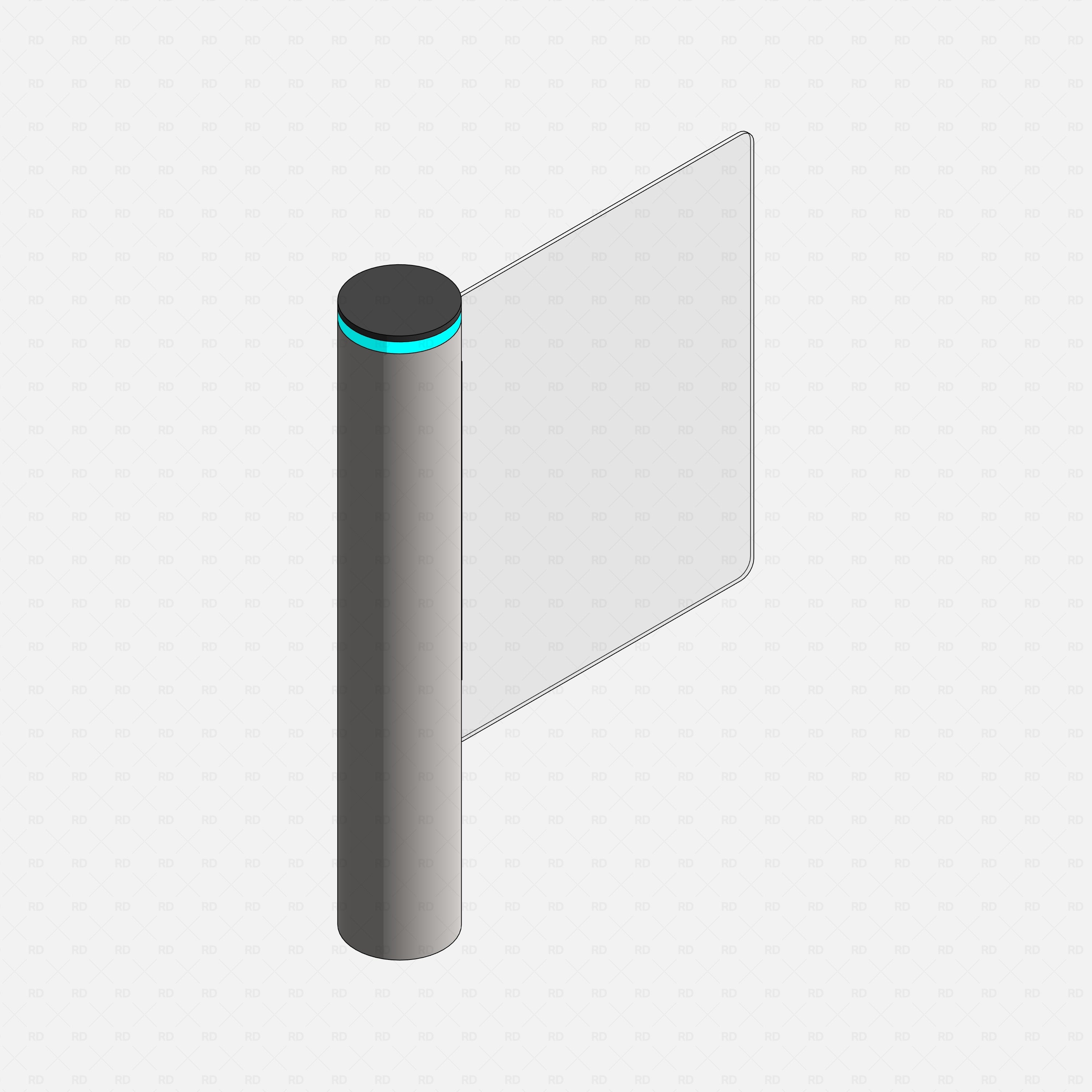 Revit turnstile swing gate Pack RD Studio BIM blocks rfa free download