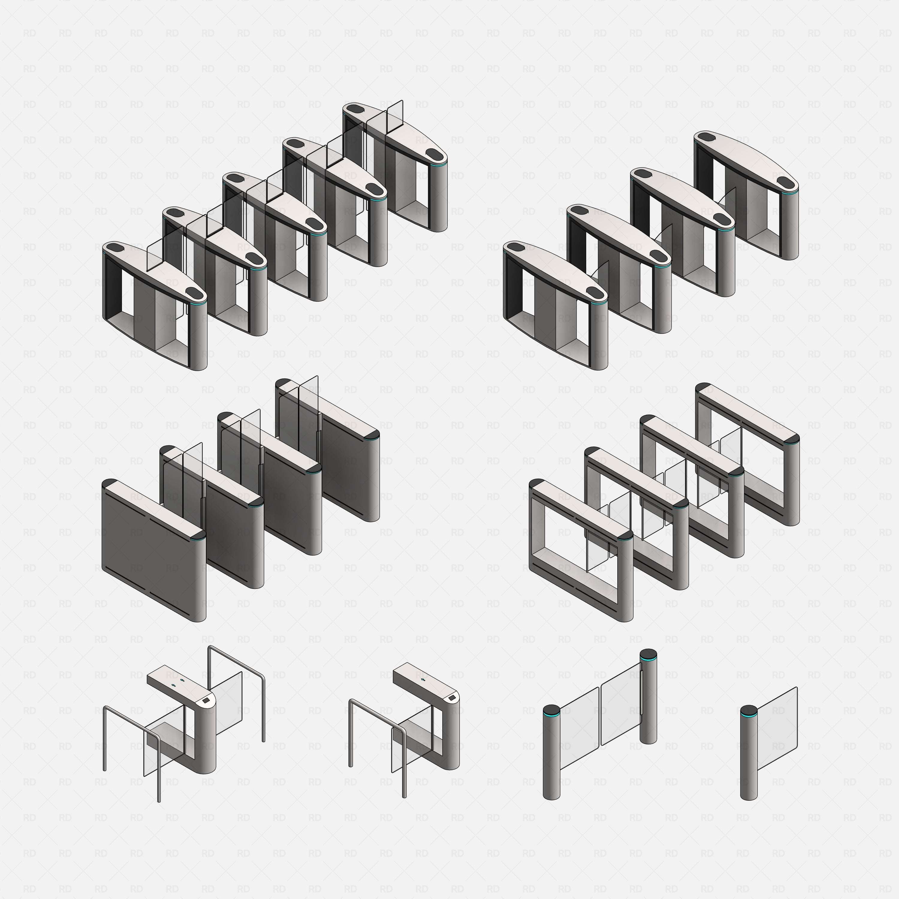 Delivery Room Rvt Block Familles Revit 3D – Bibliothèque complète de modèles BIM 3D | RD Studio