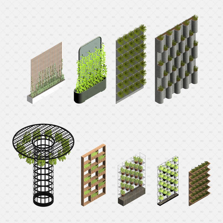 Revit Planting Families - 3D Plants & Trees Library | RD Studio