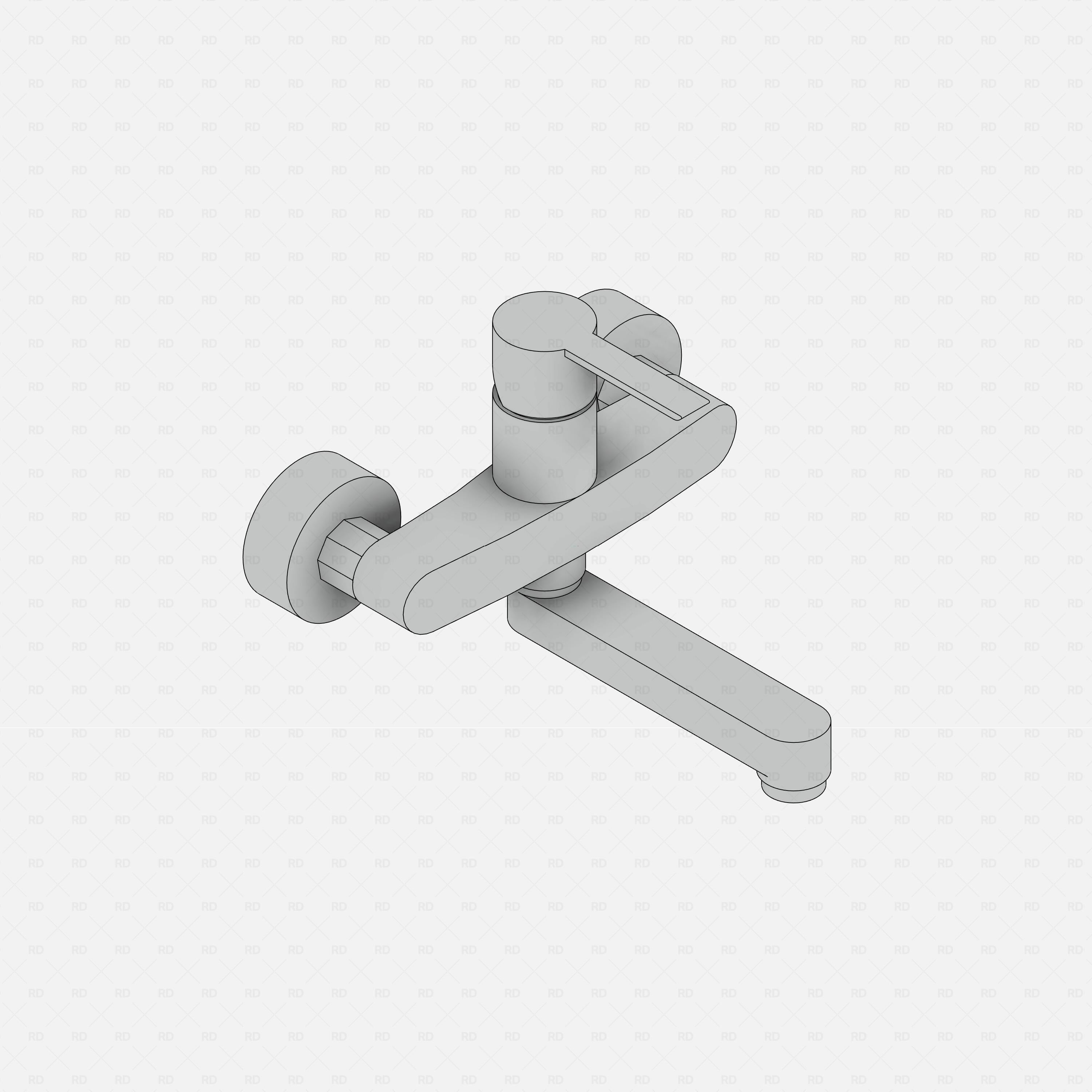 Revit Wall Mounted Tap (Faucet)