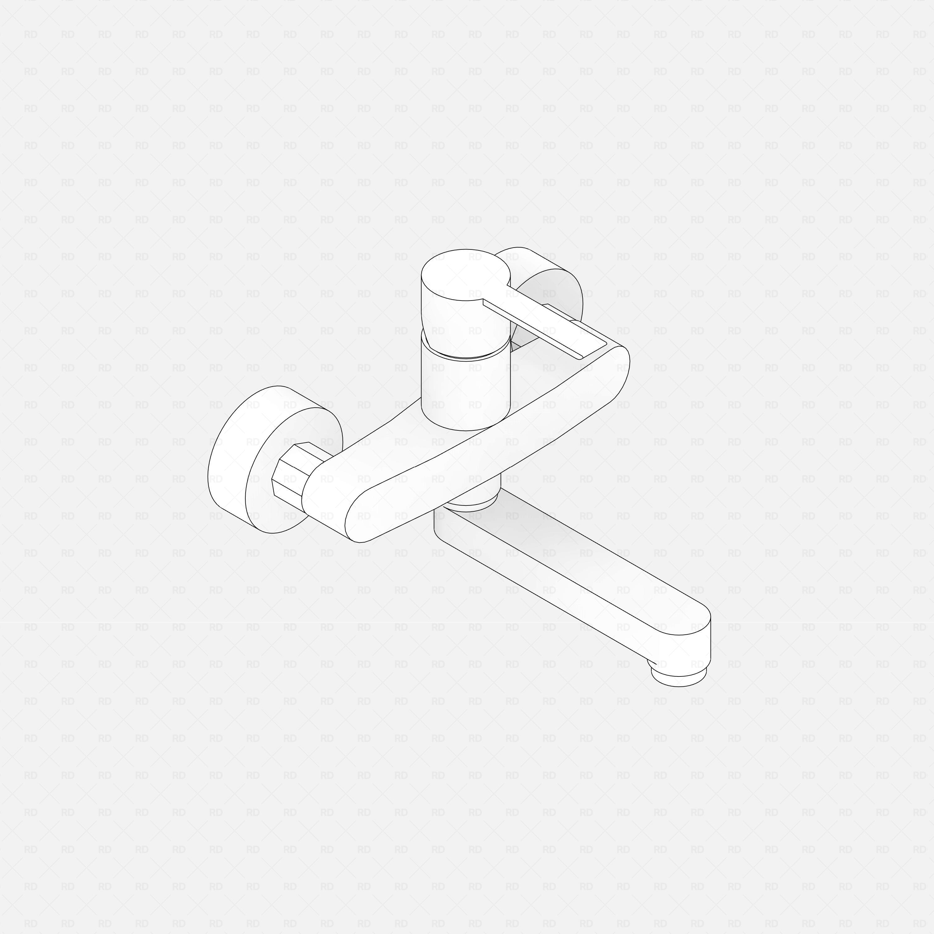 Revit Wall Mounted Tap (Faucet)