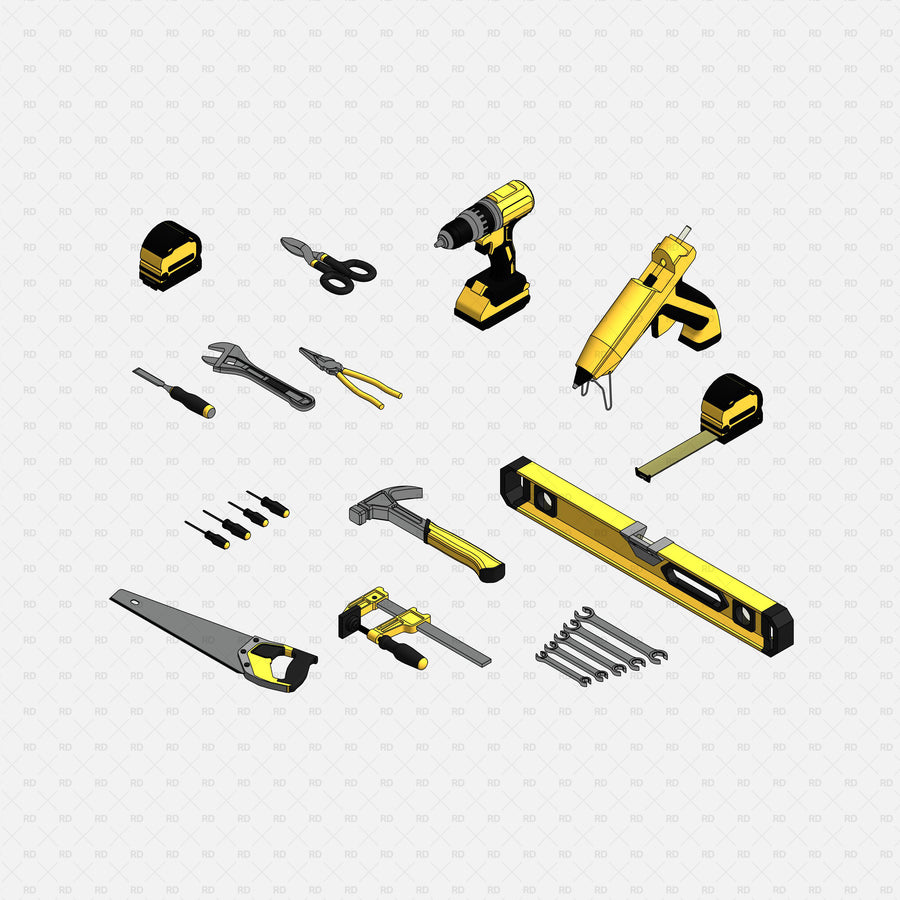 Revit Garage and Workshop Equipment and Tools | RD Studio