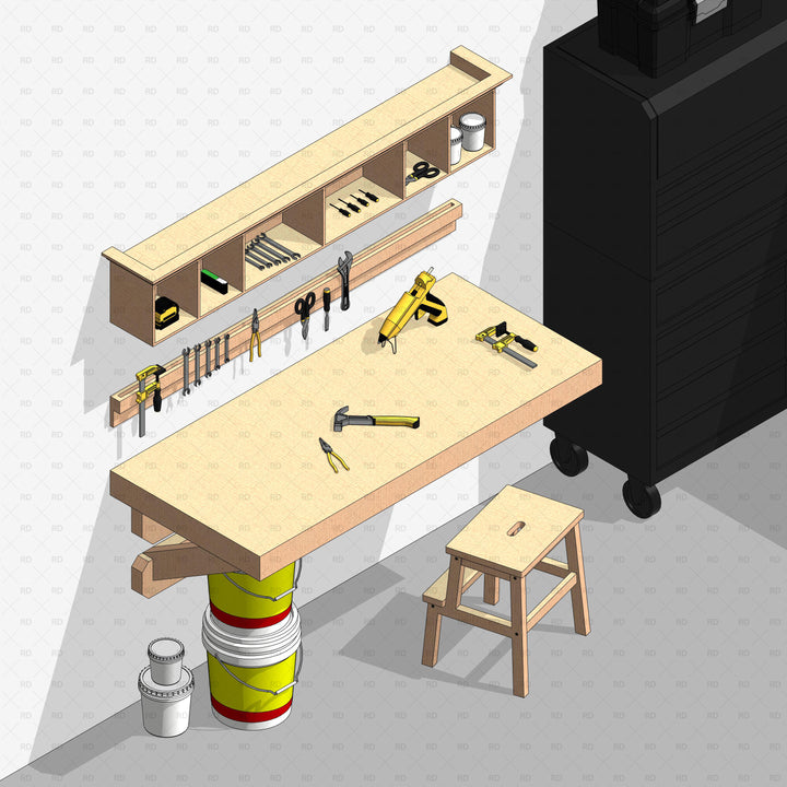 Revit Garage and Workshop Equipment and Tools | RD Studio