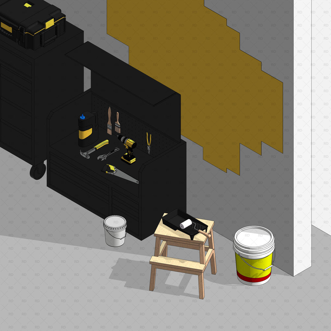 Revit Garage and Workshop Equipment and Tools | RD Studio