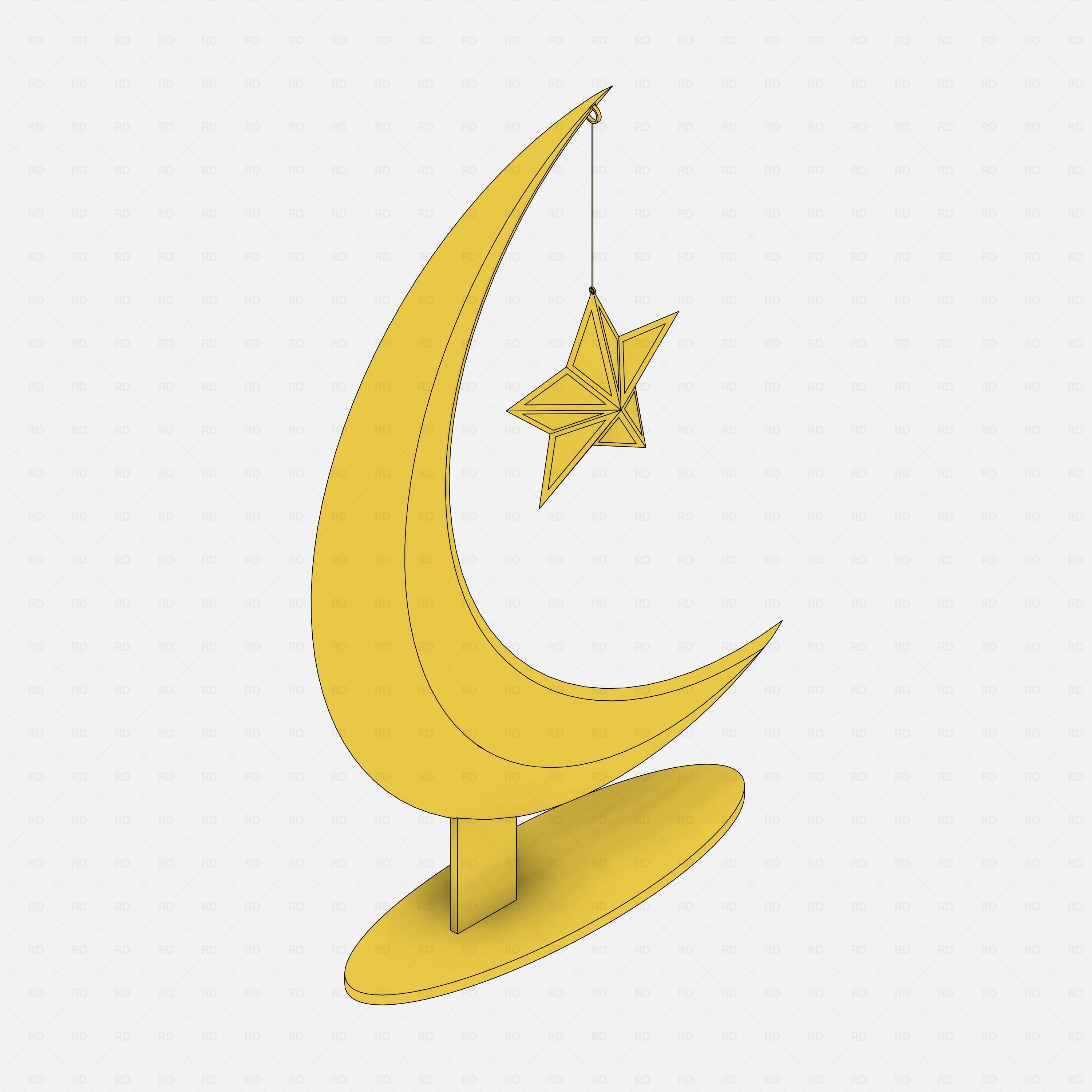 Revit ramadan decor Pack RD Studio BIM blocks rfa crescent moon islamic decor